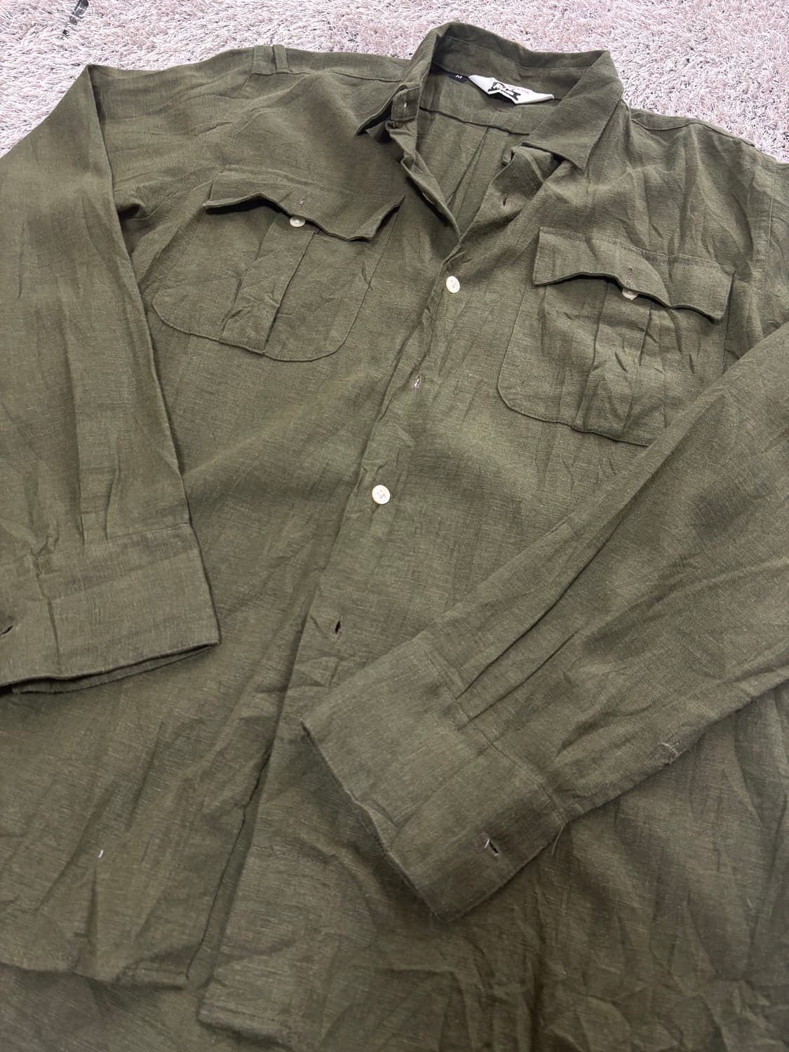 미국제 GARB 리넨100프로셔츠 사이즈 100-105 상품이미지2