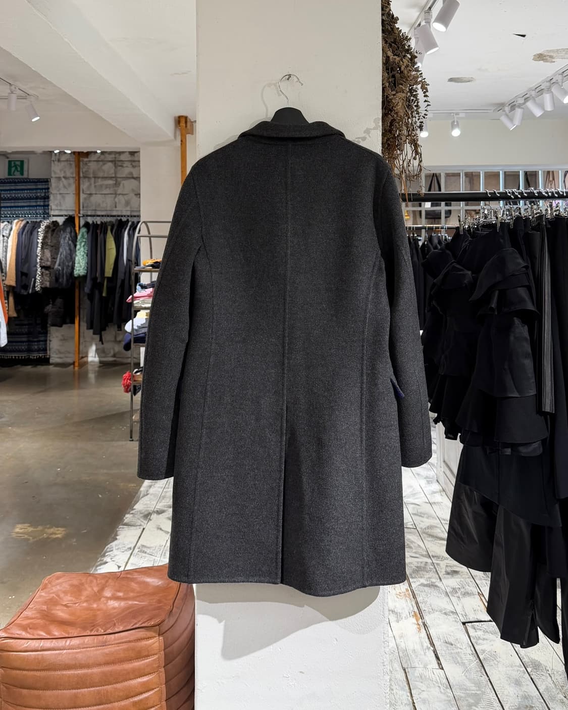 질샌더 그레이 싱글 울 코트 상품이미지6