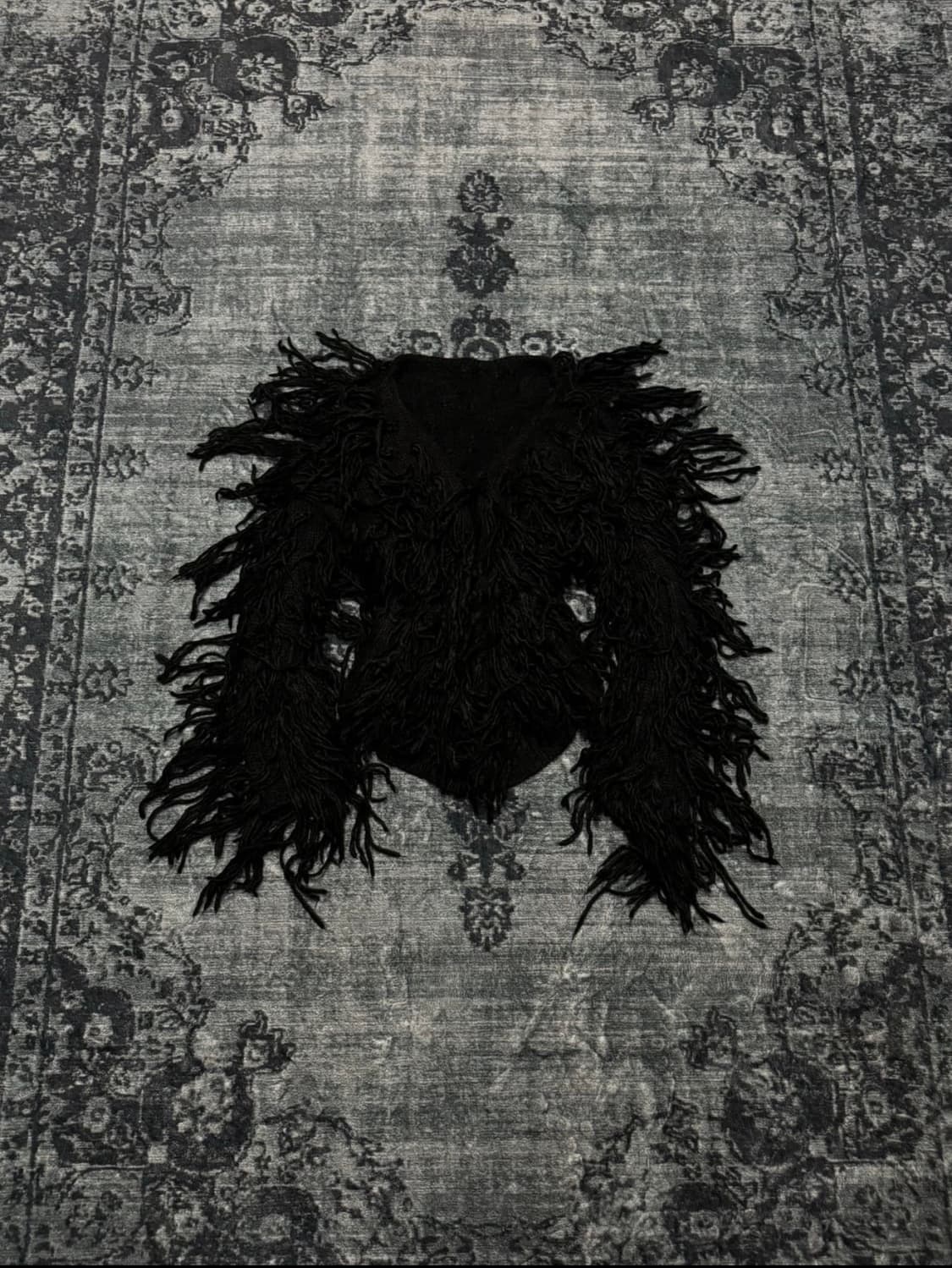 unknown hell crow fringe cardigan  상품이미지1