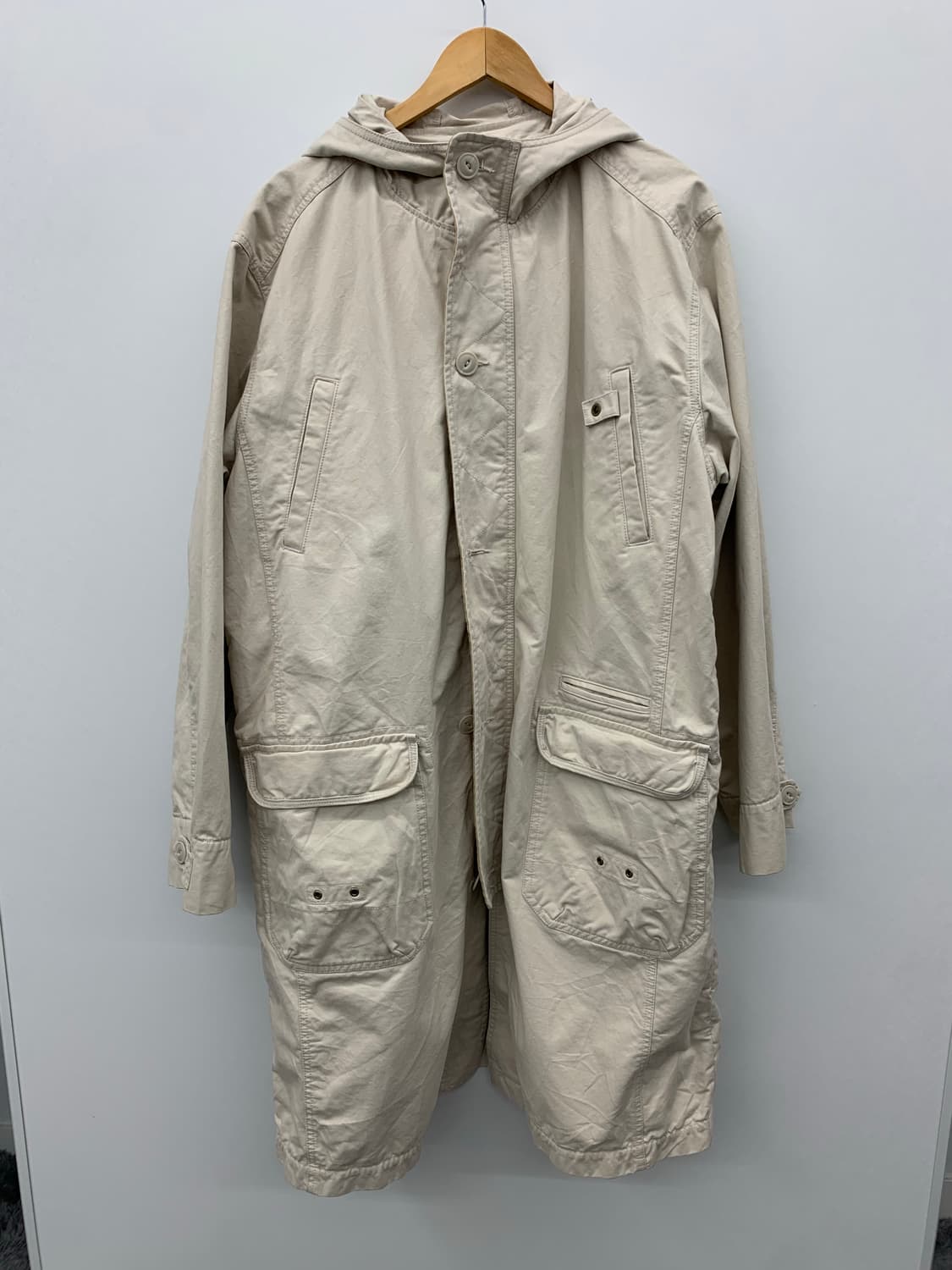 Relaxing wear 밀리터리 포켓 후드 코트 상품이미지6