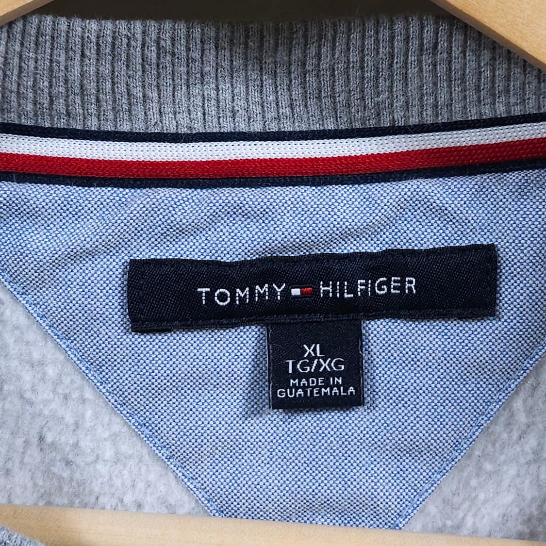 105~110)Tommy 타미힐피거 스웻 맨투맨 그레이 상품이미지3