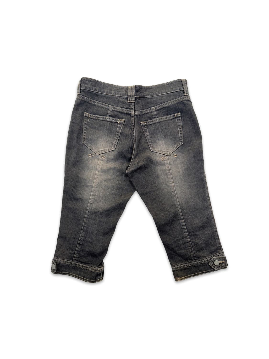 빈티지 블랙 y2k 디테일 카프리 팬츠 상품이미지4