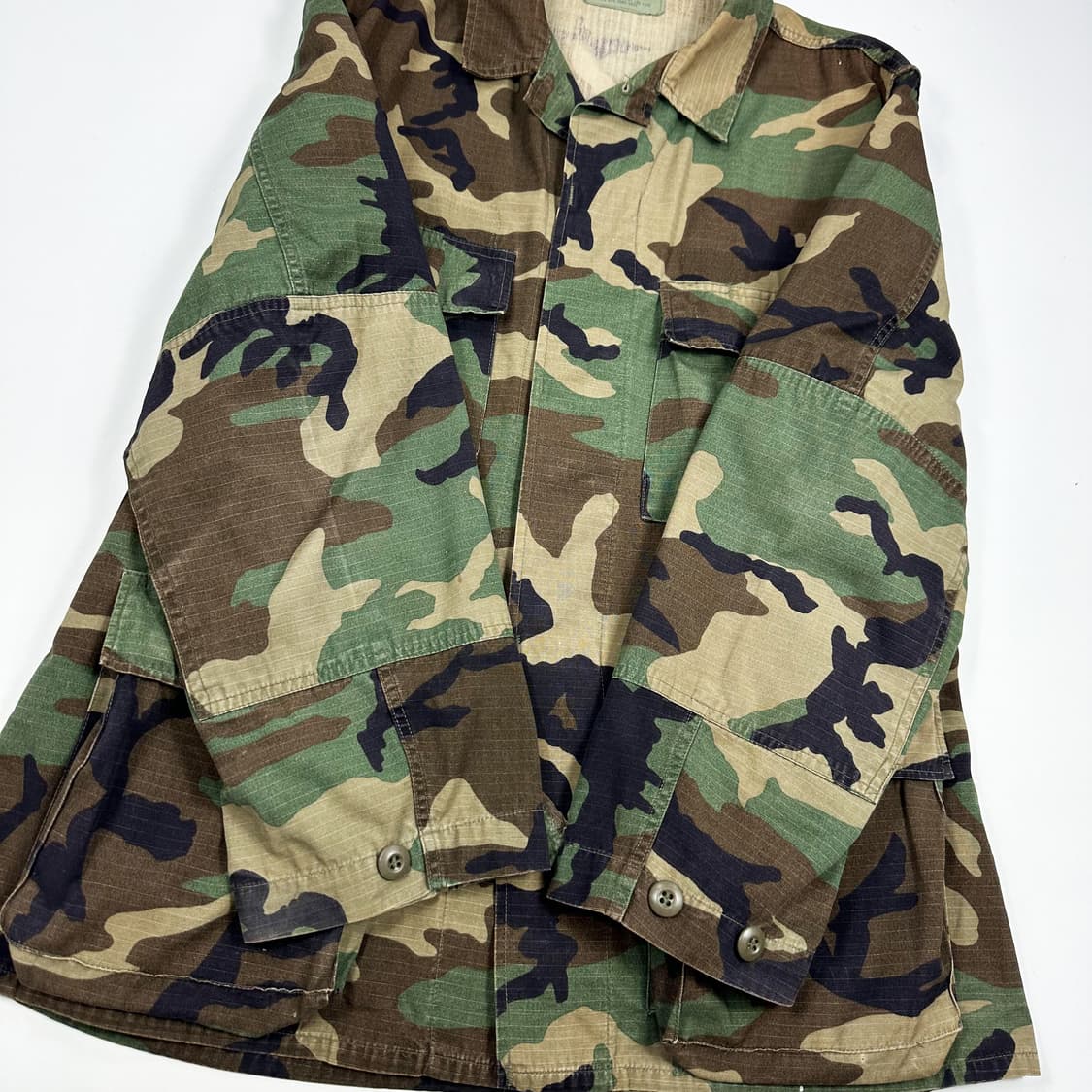 미군 우드랜드 밀리터리 카모 자켓 (실측 L) 상품이미지3