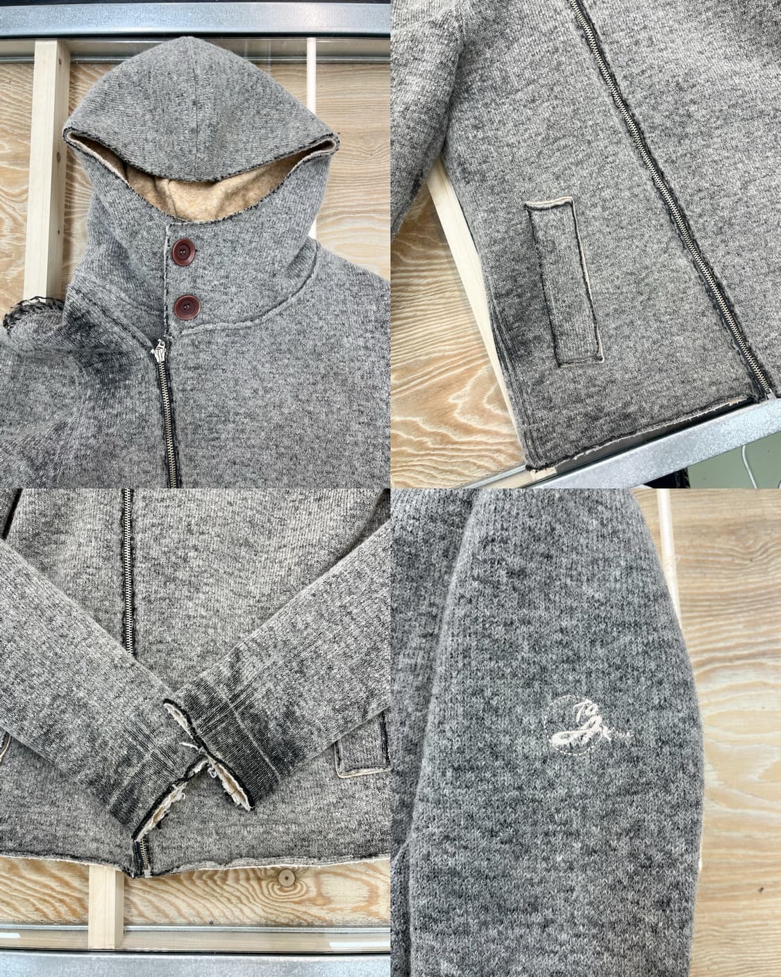 Tanomu Ask Me 셰르파 라인 울 자켓 상품이미지7