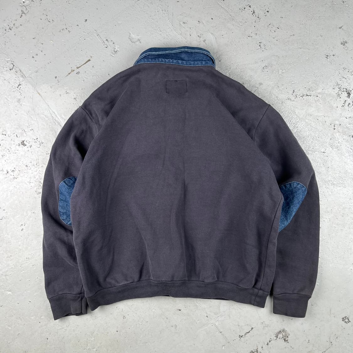 빈티지 FDJC 소방서 데님패치 하프집 스웻셔츠 상품이미지6