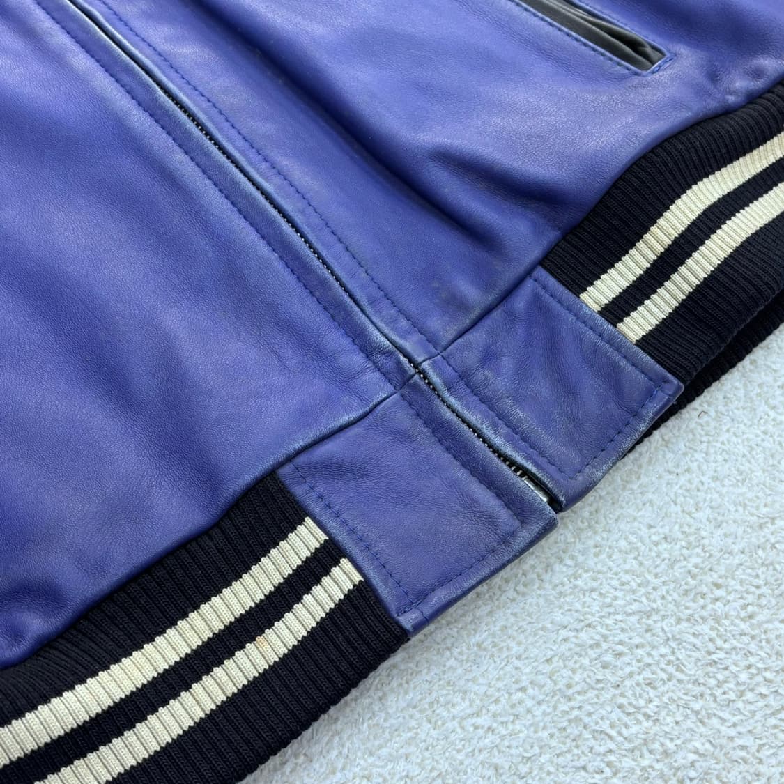 LL 그리디 남성 블루 바시티 자켓 0324E 상품이미지5