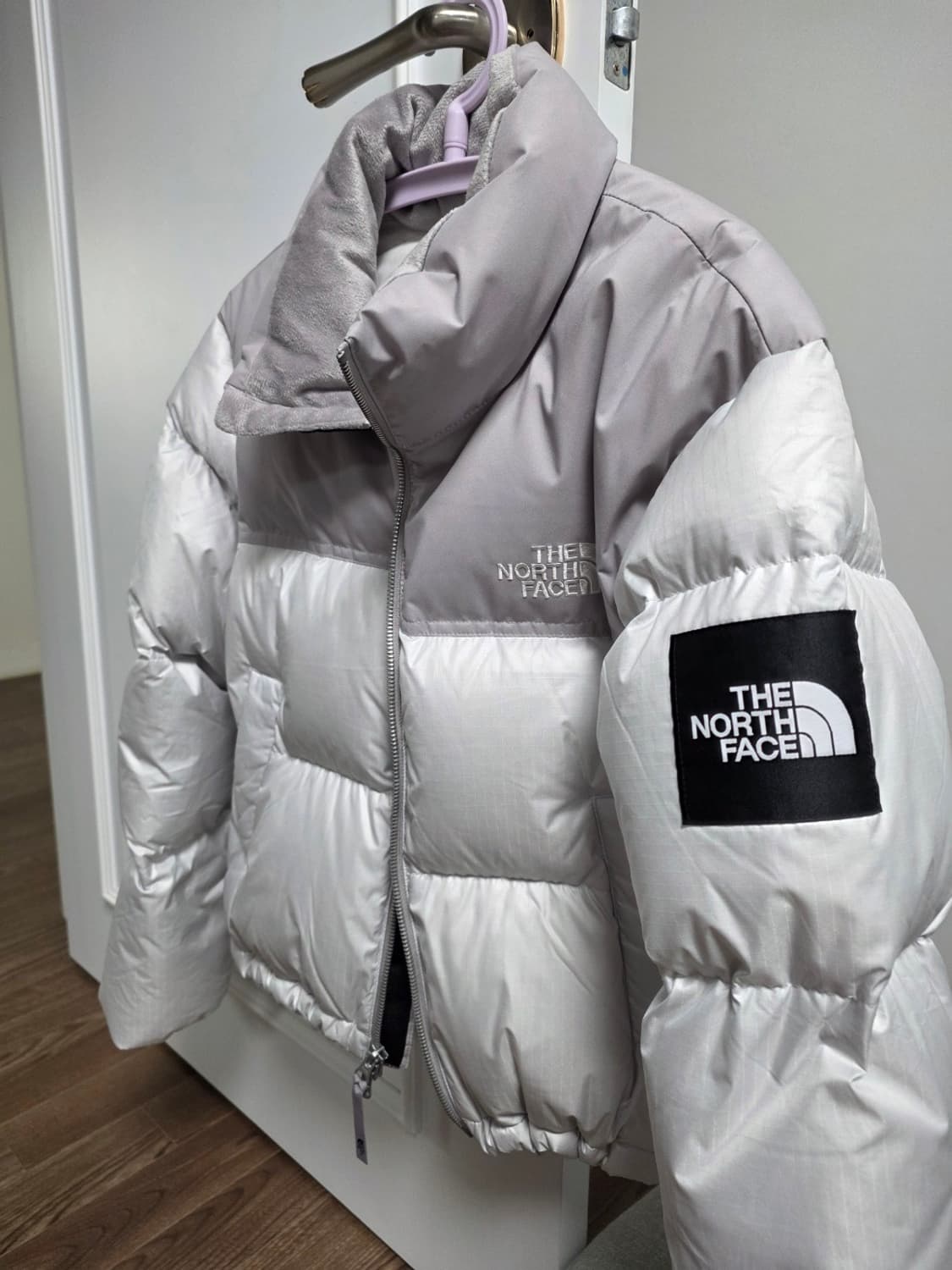 노스페이스 화이트 라벨 노벨티 눕시 다운 자켓 아이스그레이 S 상품이미지5