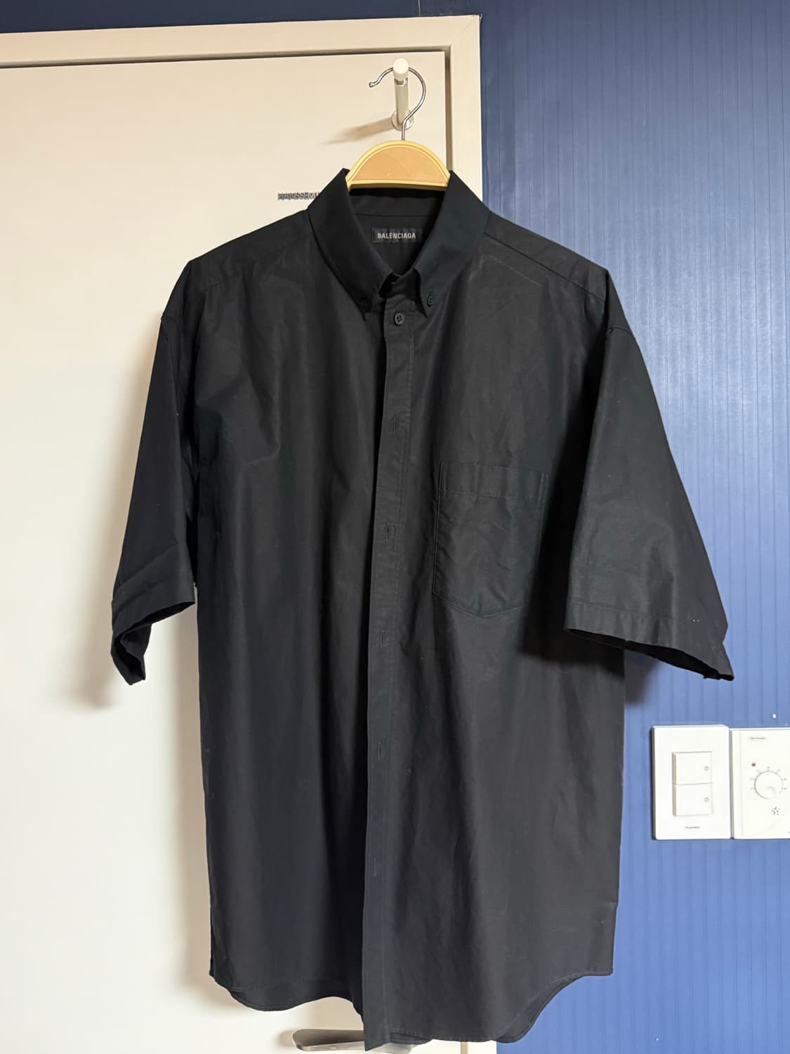 발렌시아가 웨이브로고 셔츠 37사이즈 상품이미지2