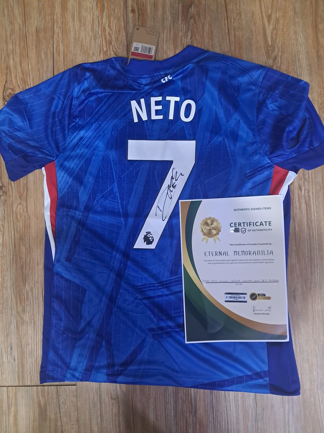 첼시 페드루 네투 친필사인 유니폼+인증서 판매 상품이미지1