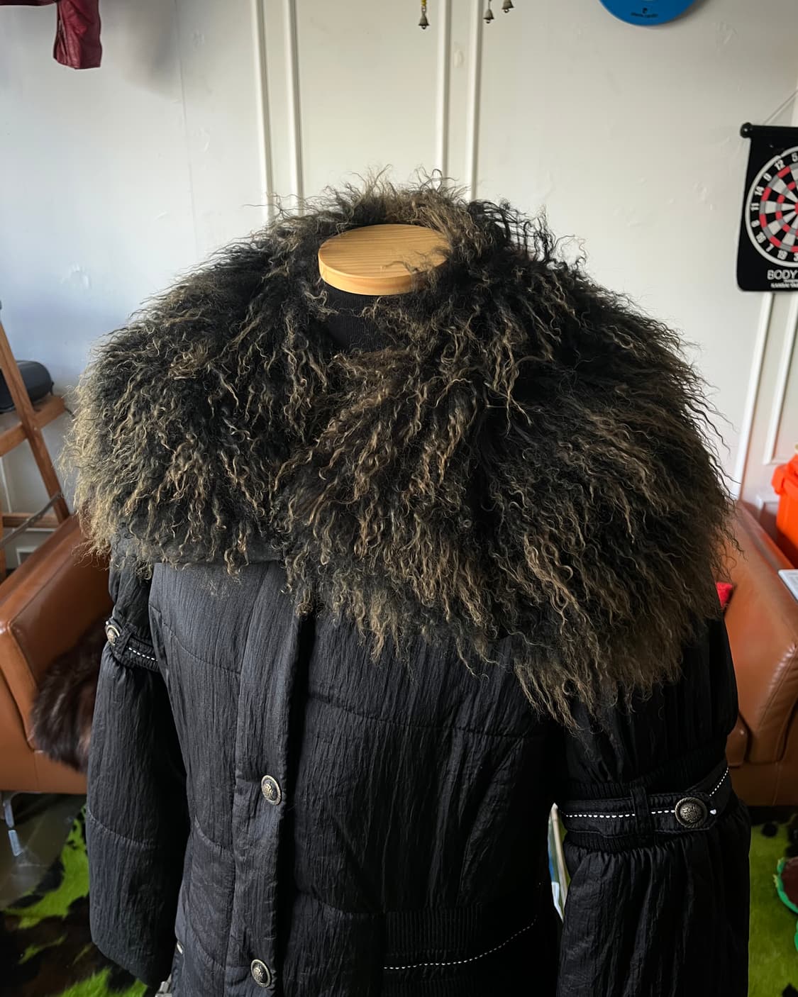 Italian V-Kei Tibet Fur Bondage Parka 상품이미지2