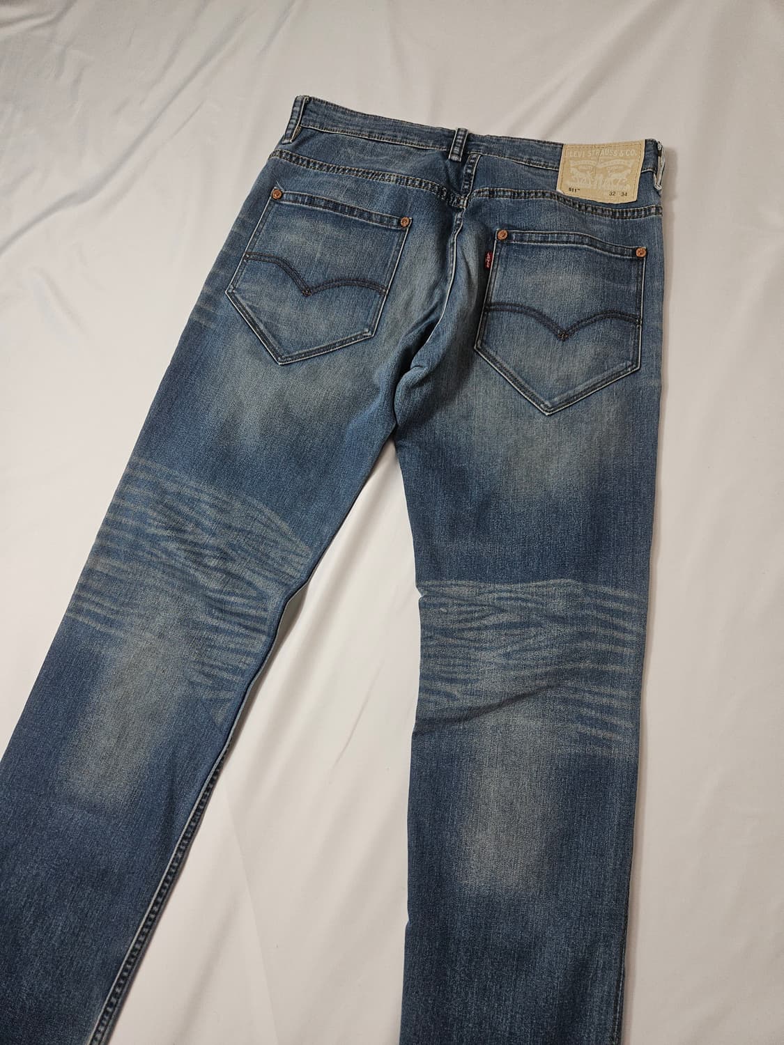 리바이스 511 워싱 크림탭 데님팬츠 진 청바지 빈티지 32x34 상품이미지2