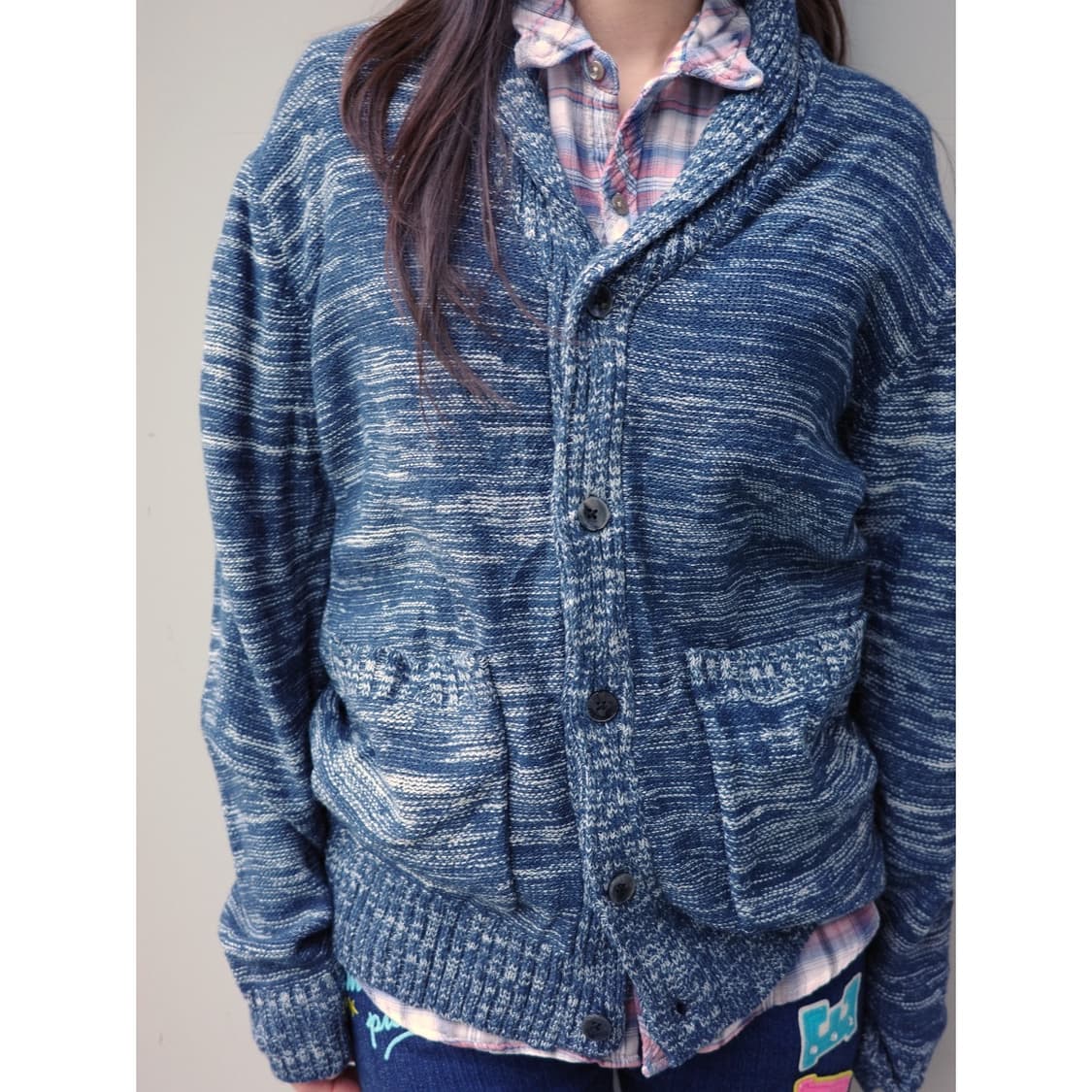 빈티지 네이비 가디건 상품이미지1