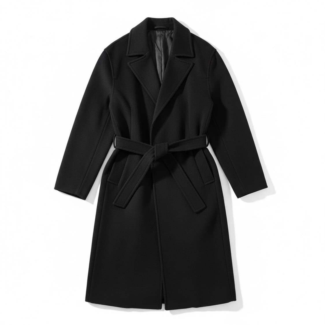 Theory 신형 블랙 로브 코트 L 상품이미지1