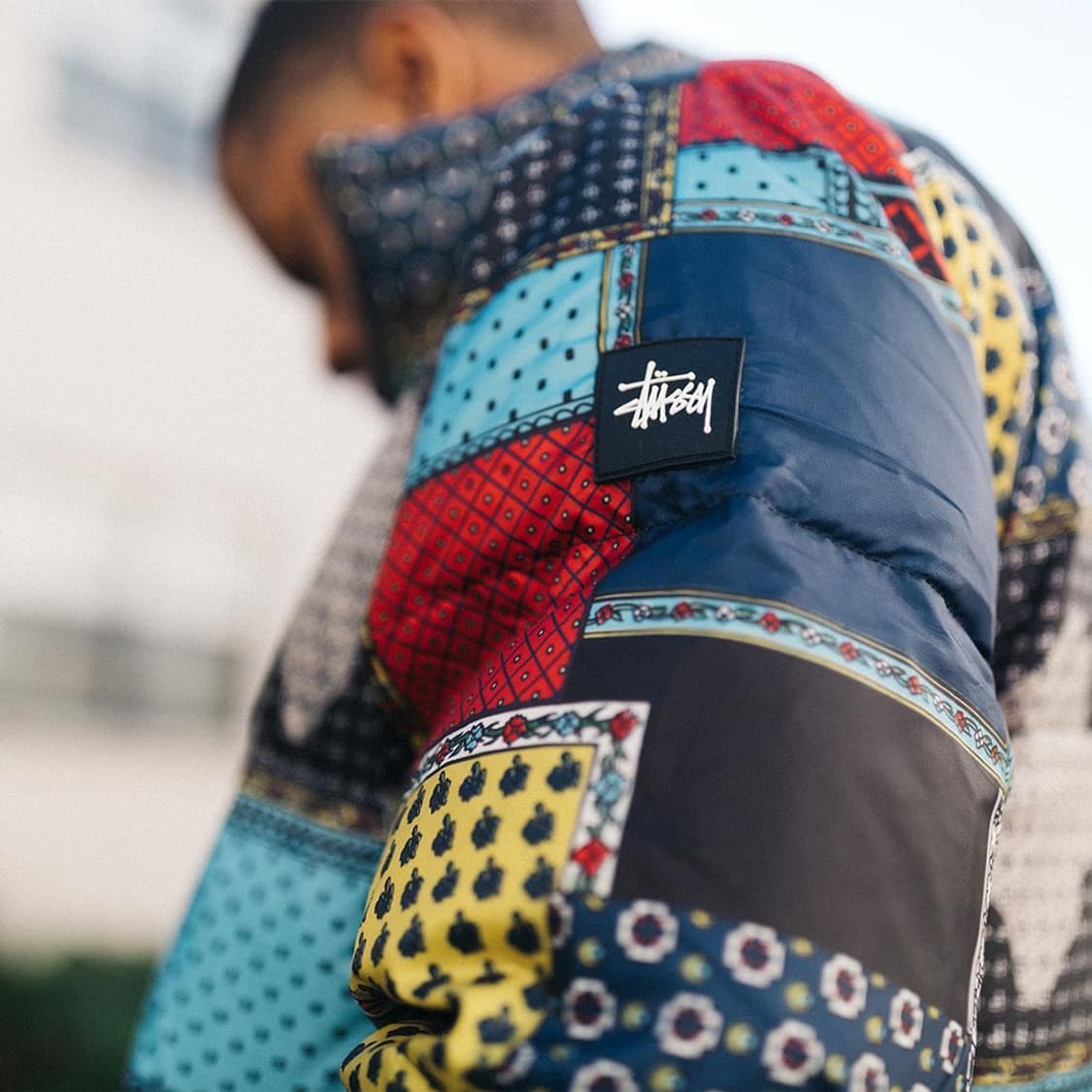 patchwork print puffer 상품이미지2