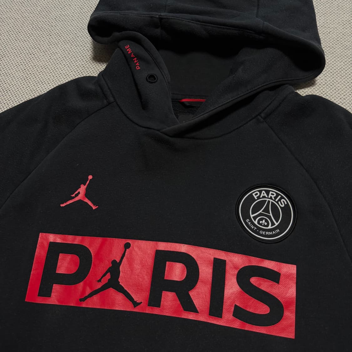 조던 파리 생제르망 로고 후드티 상품이미지3