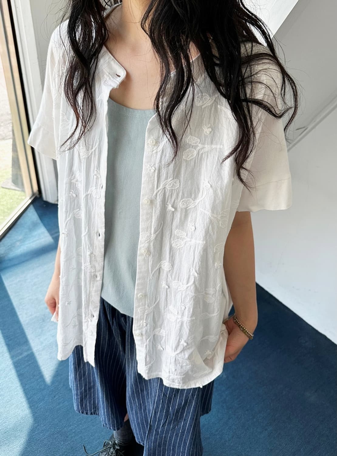 Over silhouette cotton sleeveless top 상품이미지8