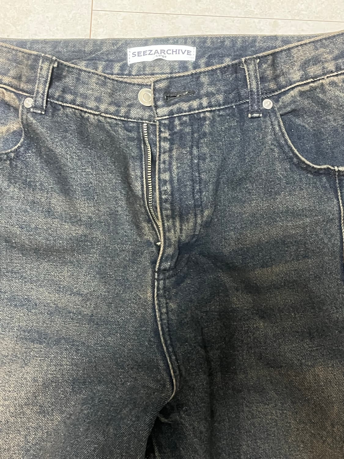 시즈 X 패플서 빈티지 커브드 팬츠 상품이미지2