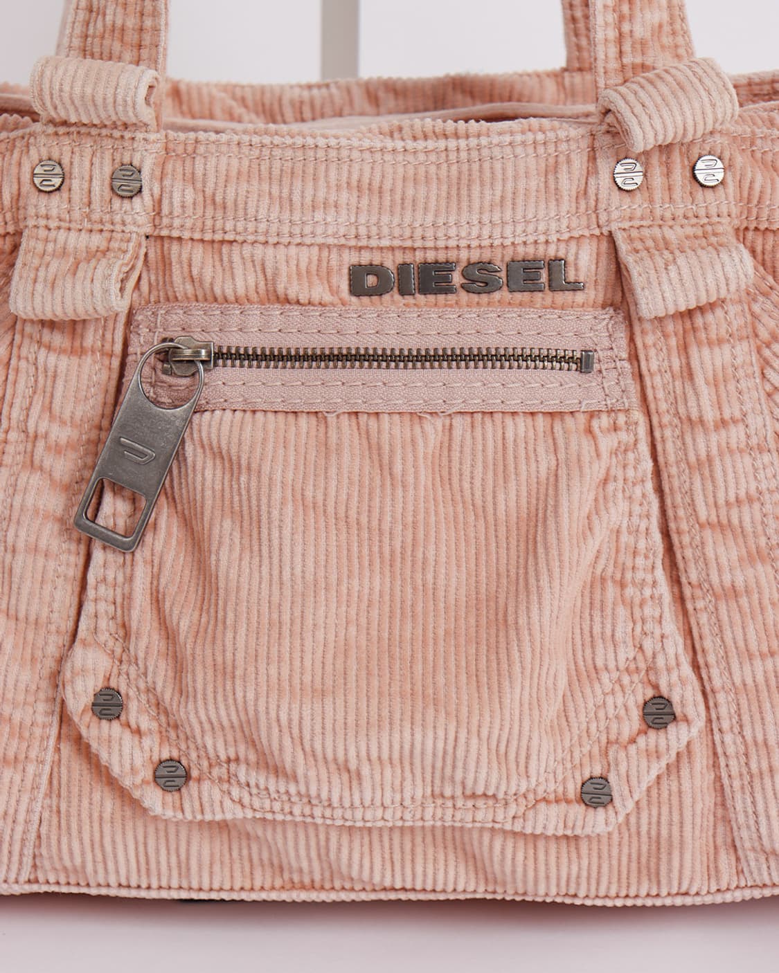 [DIESEL] 핑크 코듀로이 유틸리티 토트/숄더백 상품이미지4