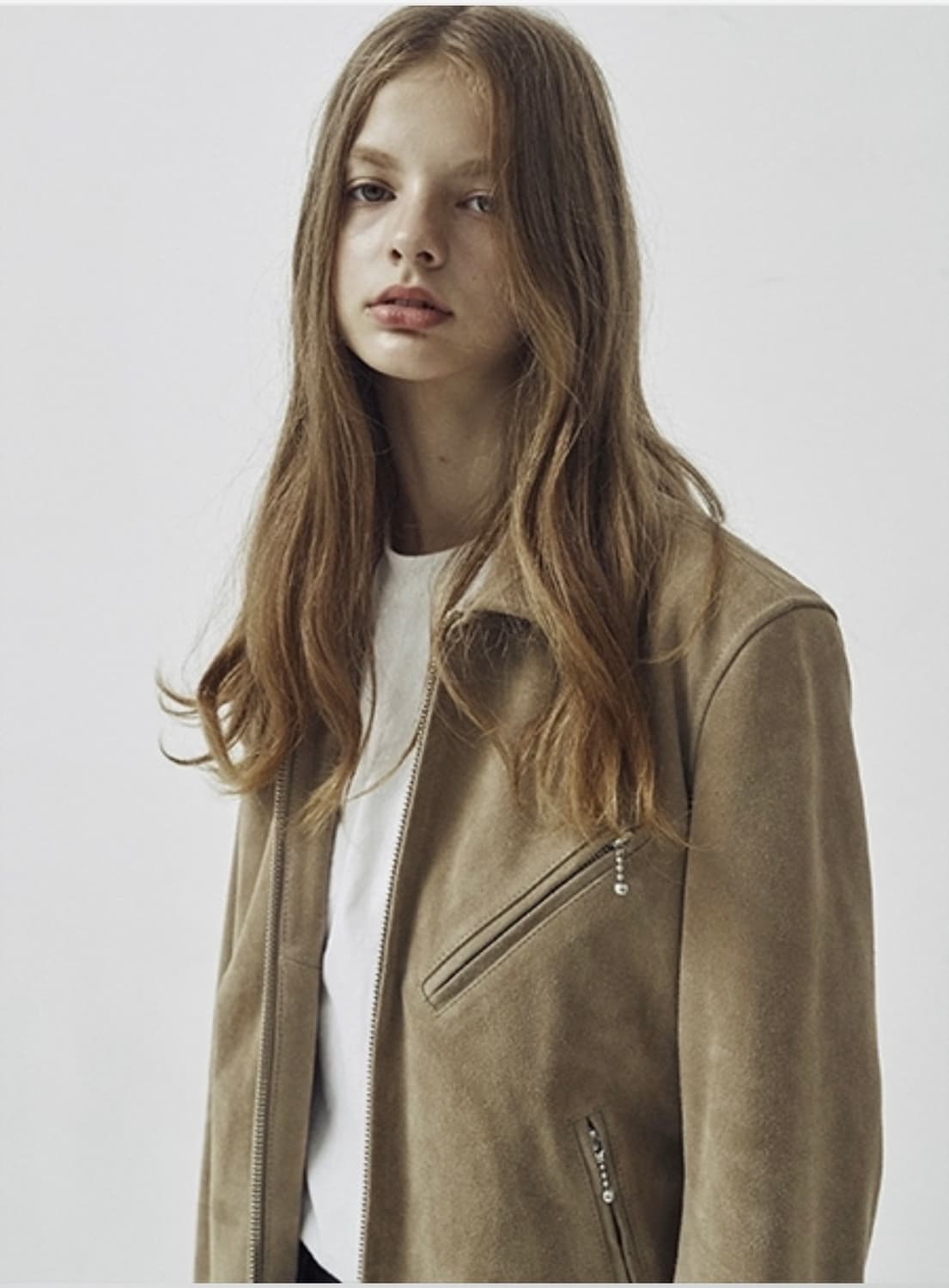 비바스튜디오 언발란스 스웨이드 싱글 라이더자켓 M 상품이미지3