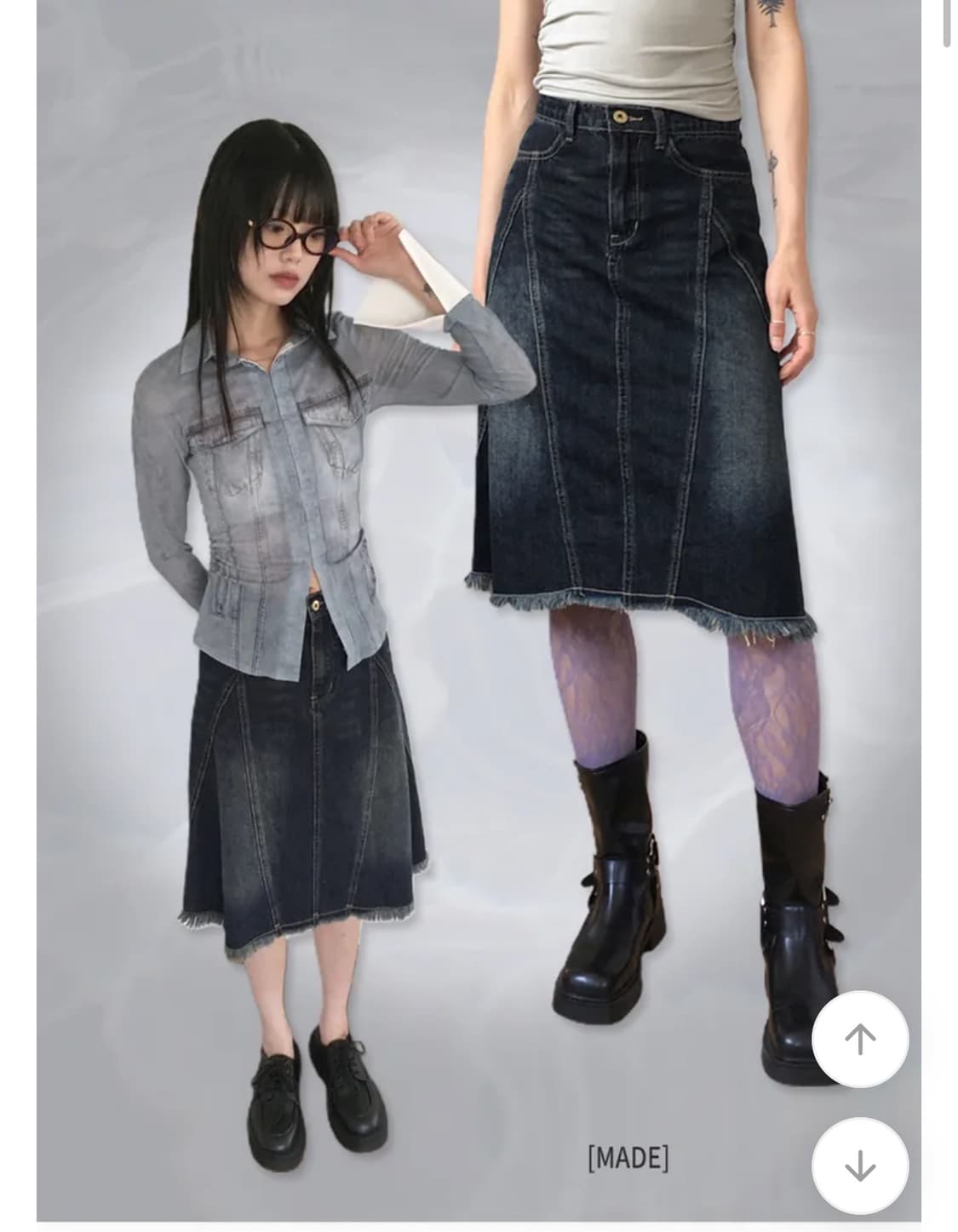 원더원더 미디스커트M 상품이미지2