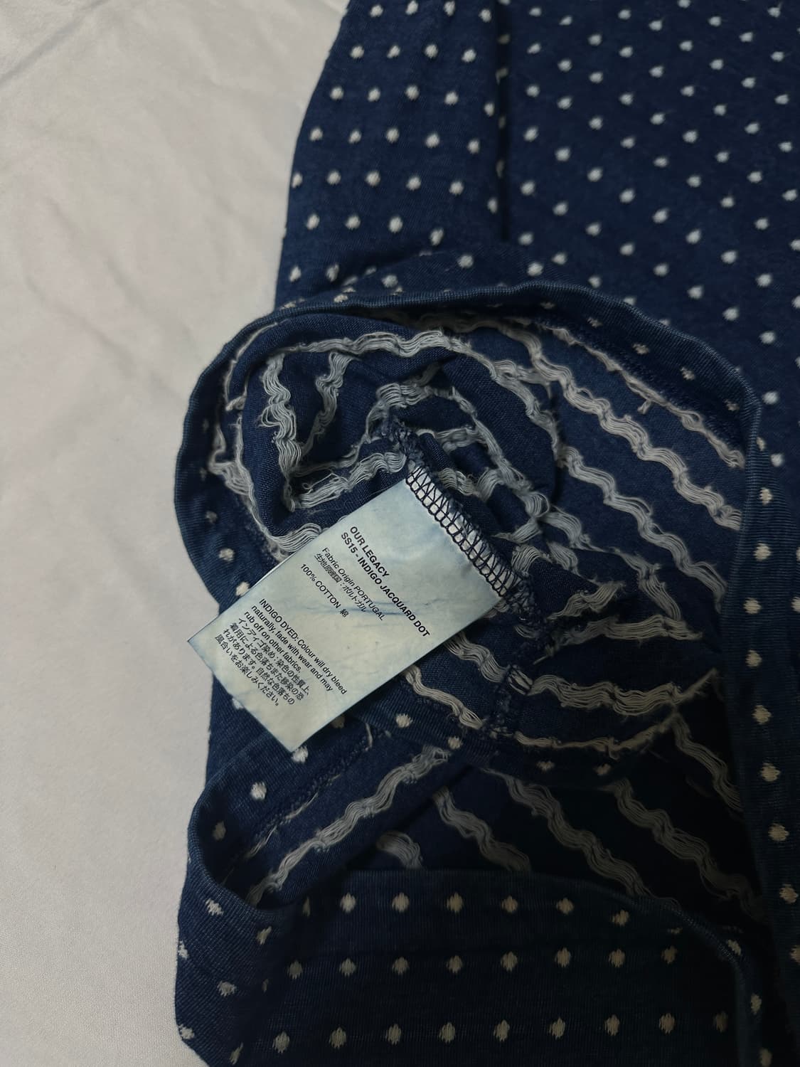 아워레가시 자카드 도트 티셔츠 상품이미지4