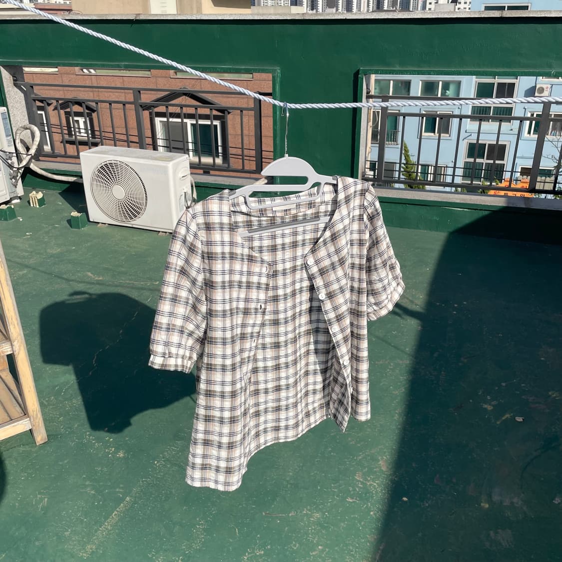 모리걸 체크블라우스+나시 상의세트 상품이미지8