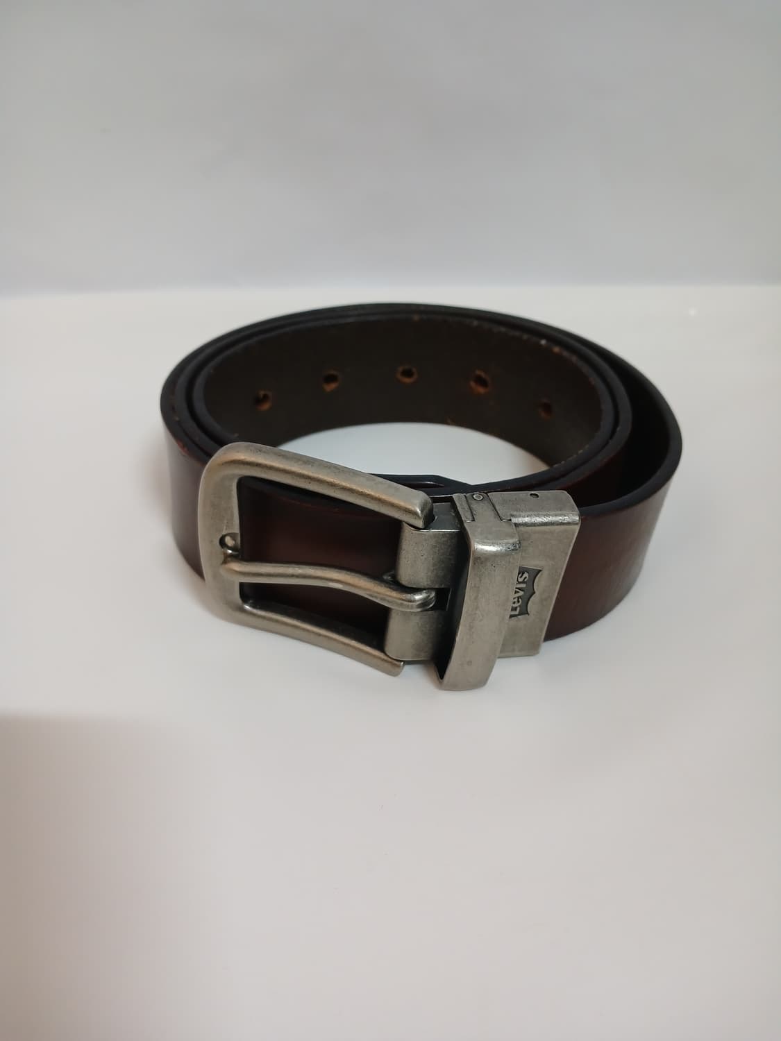 (34)리바이스 가죽벨트 브라운 상품이미지1