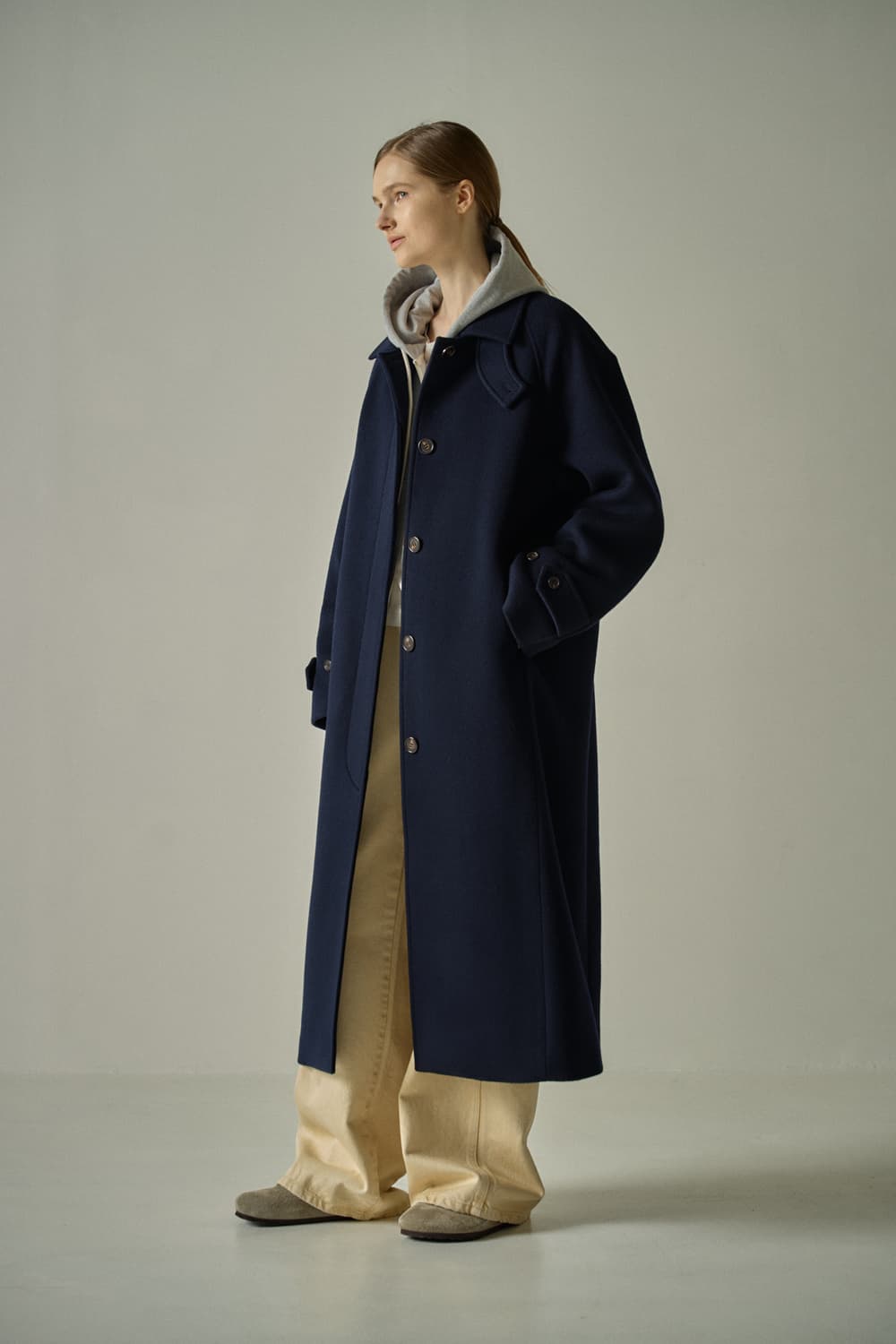 [새상품]파사드패턴 캐시미어 발마칸 코트 상품이미지1