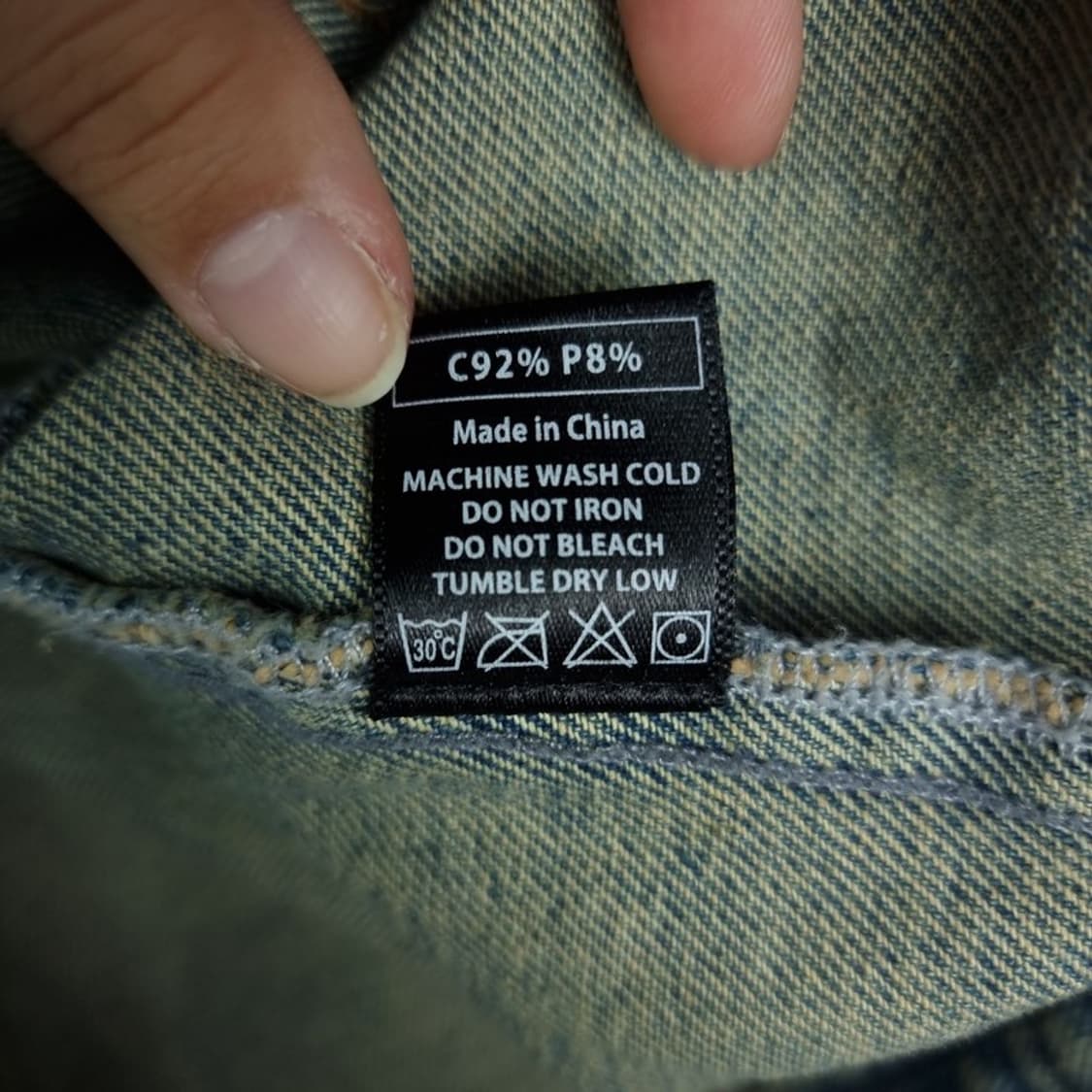 [낫포너드] 오버사이즈 데님 자켓 청자켓 M17438 상품이미지8