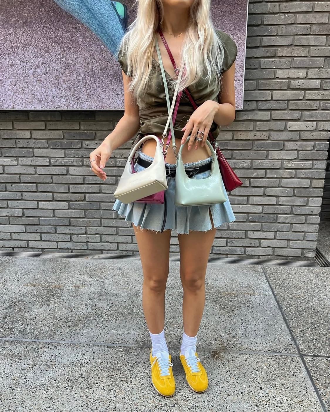 Zara 자라 플리츠 미니 청치마 (인플루언서 젬마님 착용) 상품이미지1