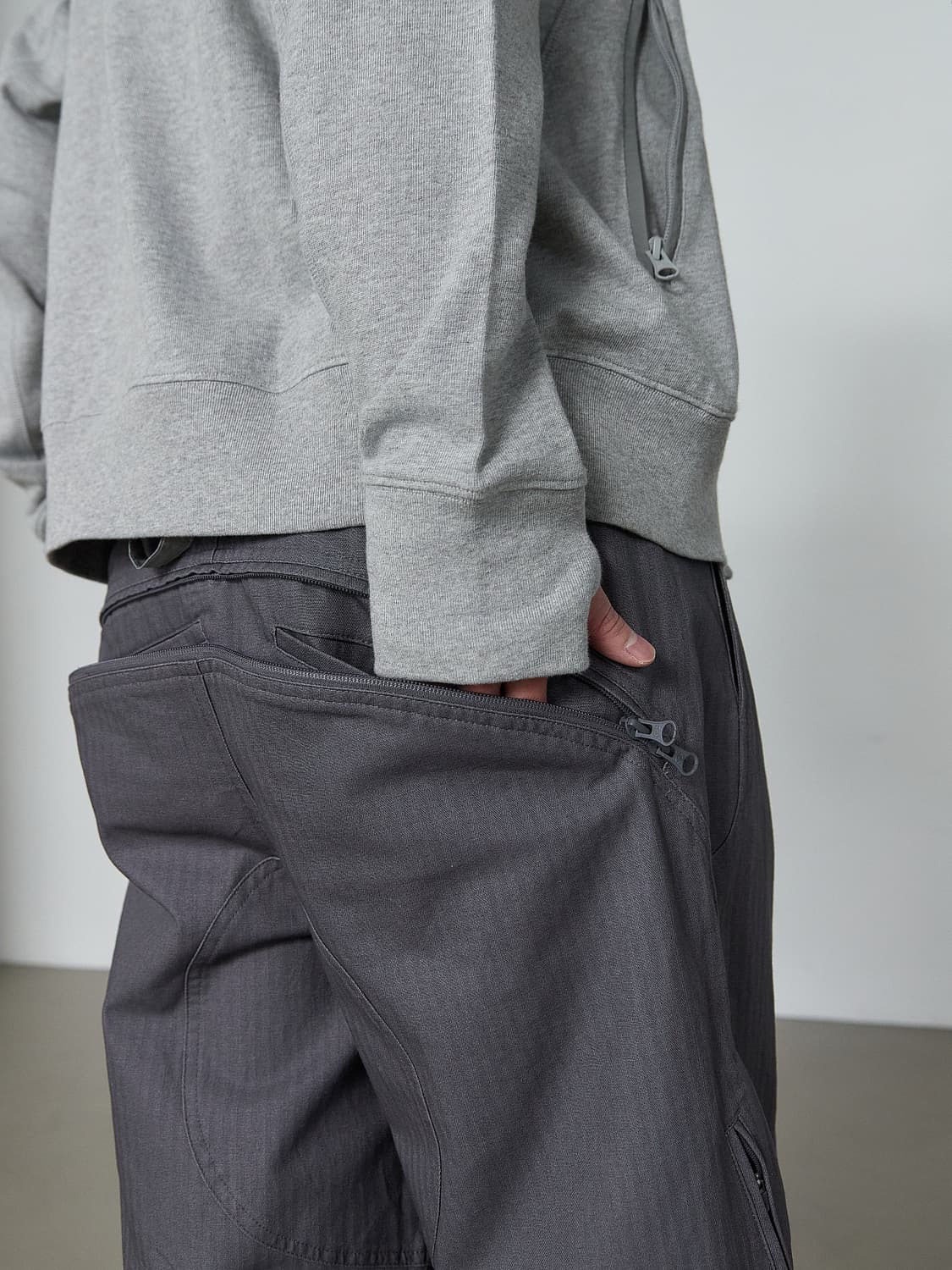 Back Pocket Pants Blue Charcoal 01 상품이미지4