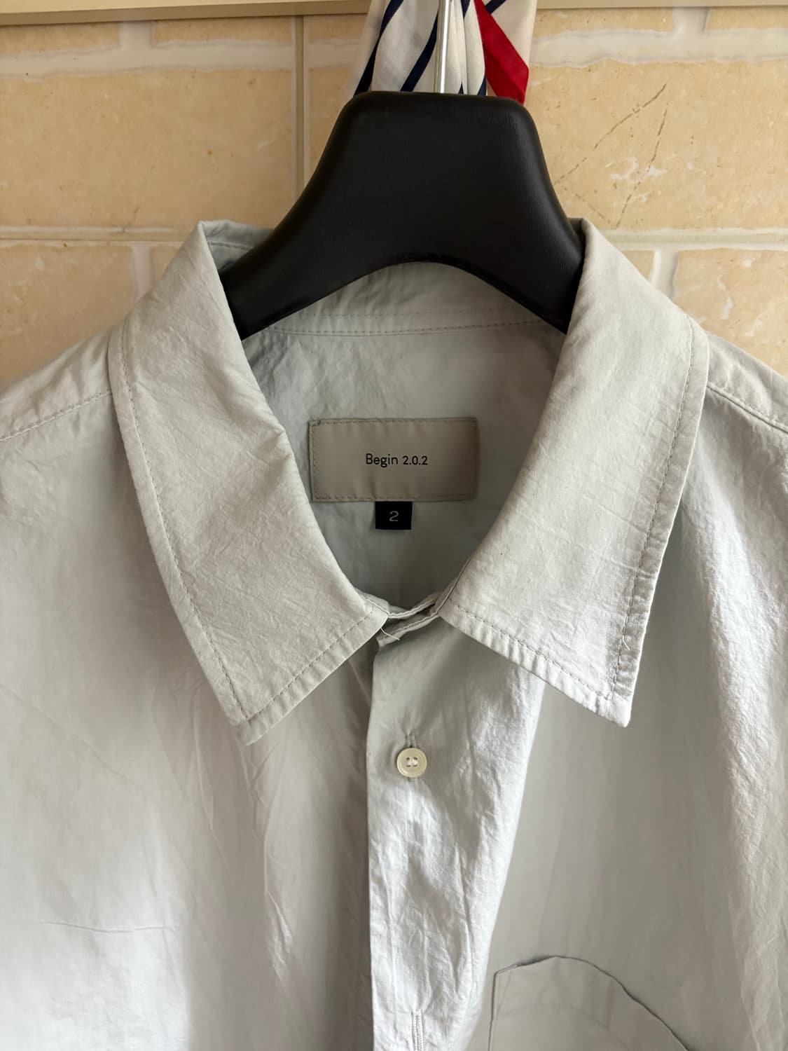 비긴202 크리즈 코튼 반팔셔츠 2사이즈 상품이미지2