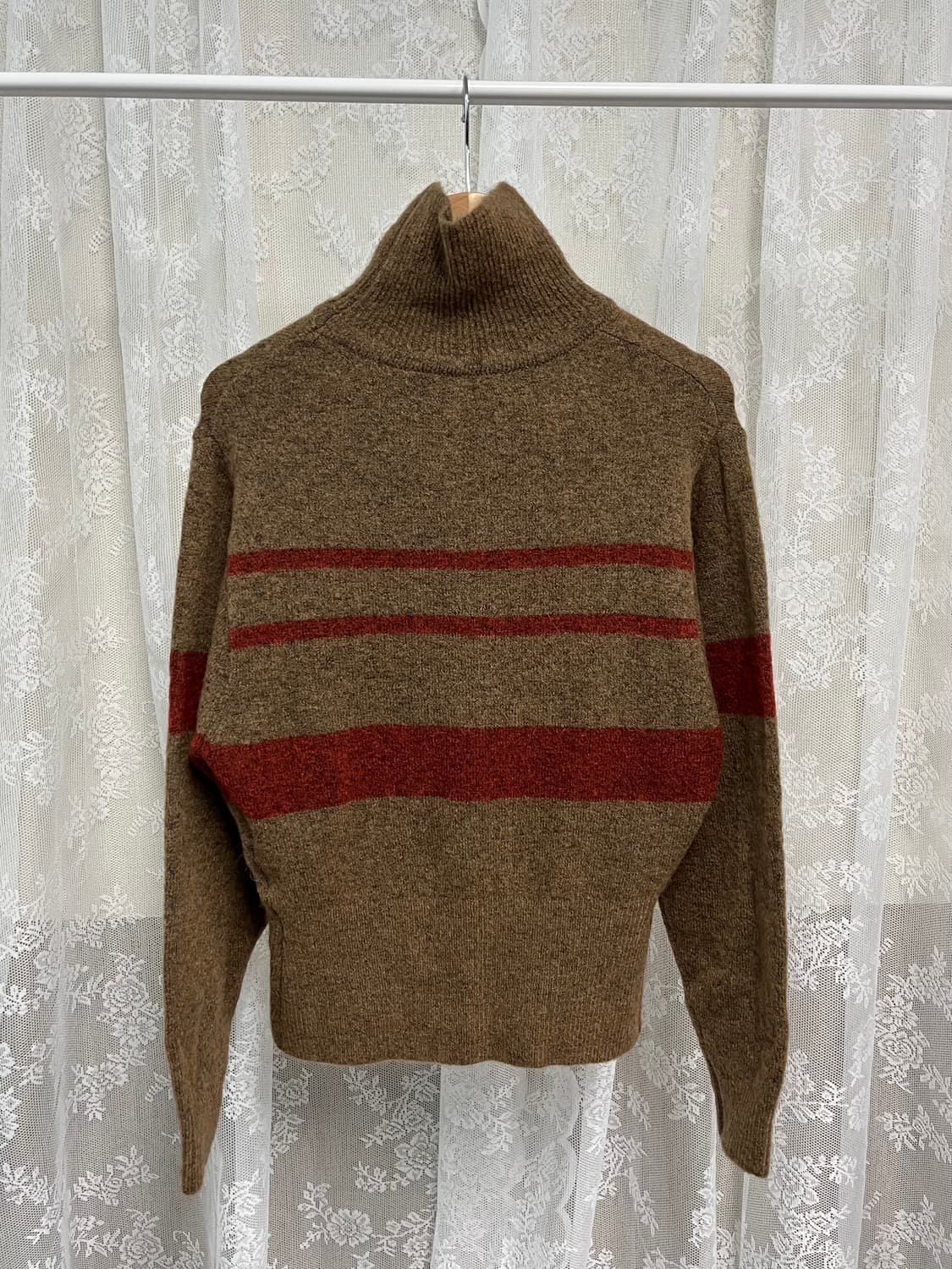 S) 새상품 엔오르 모헤어 터틀넥 니트 브라운 상품이미지2