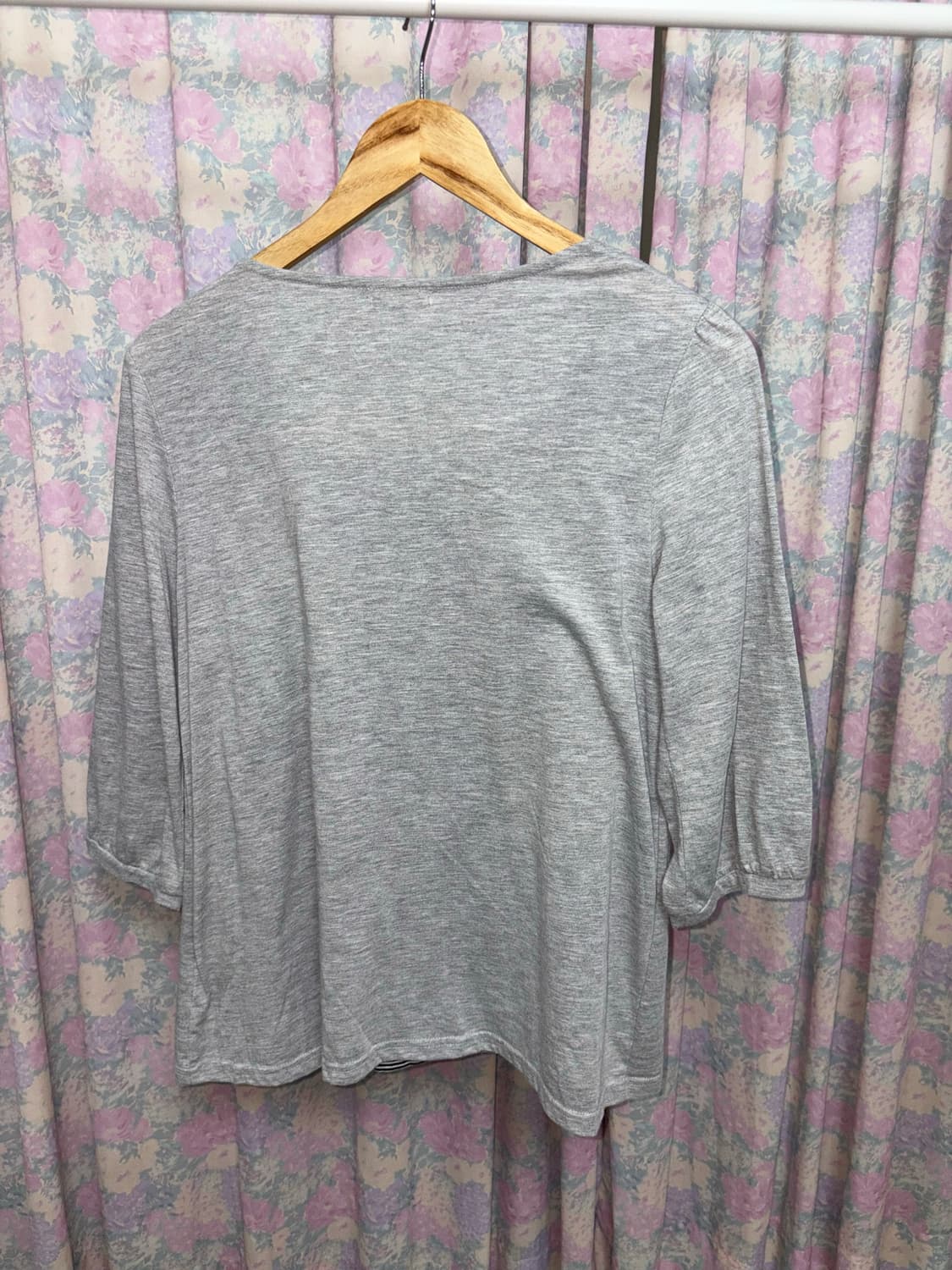 그레이 스트라이프 레이어드 티셔츠 상품이미지9