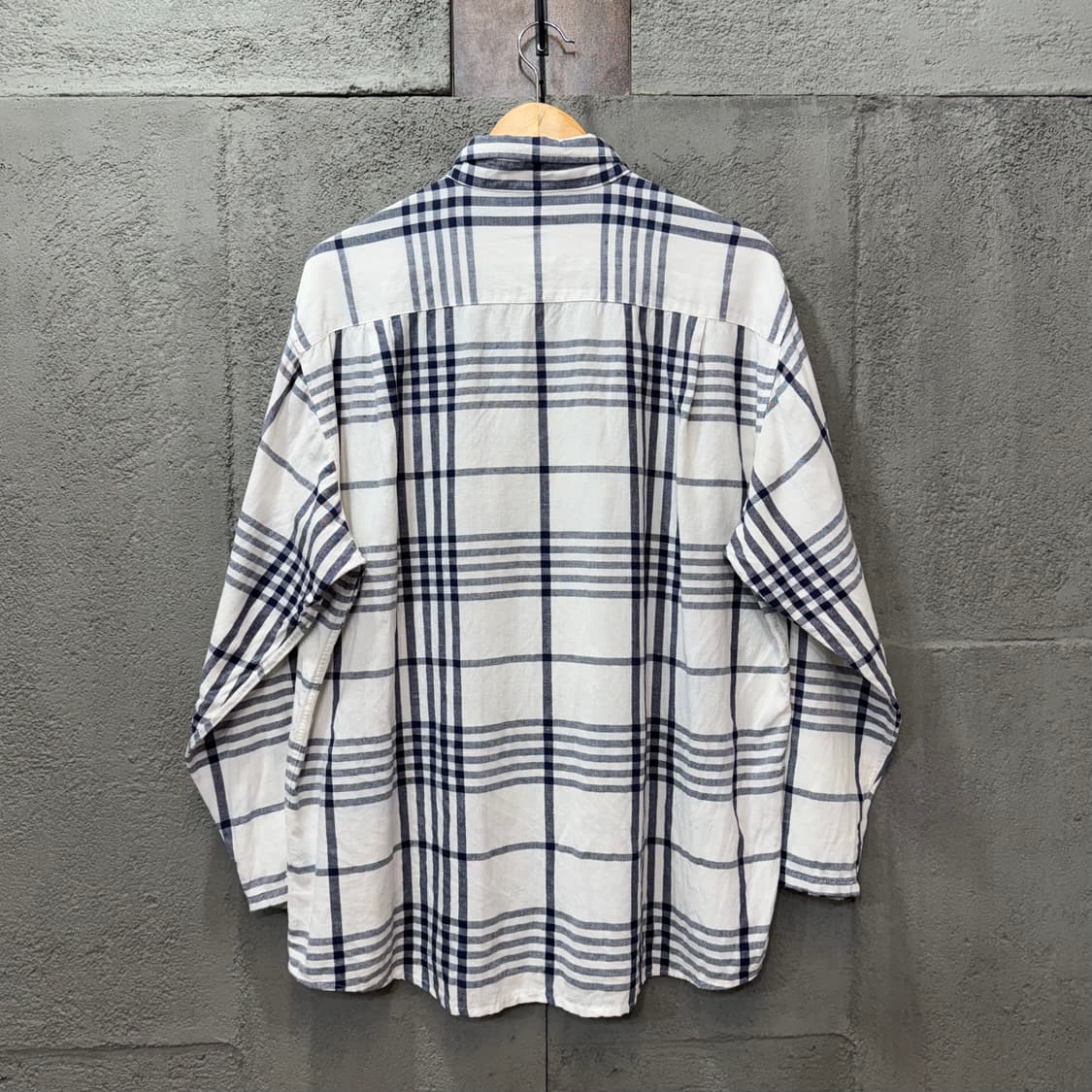 제이프레스 체크 린넨 셔츠 (2XL)  상품이미지5