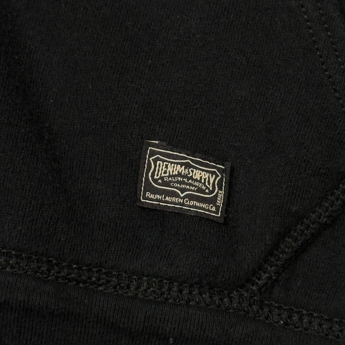 (S) 데님 앤 서플라이 랄프로렌 성조기 후드집업 블랙 상품이미지4