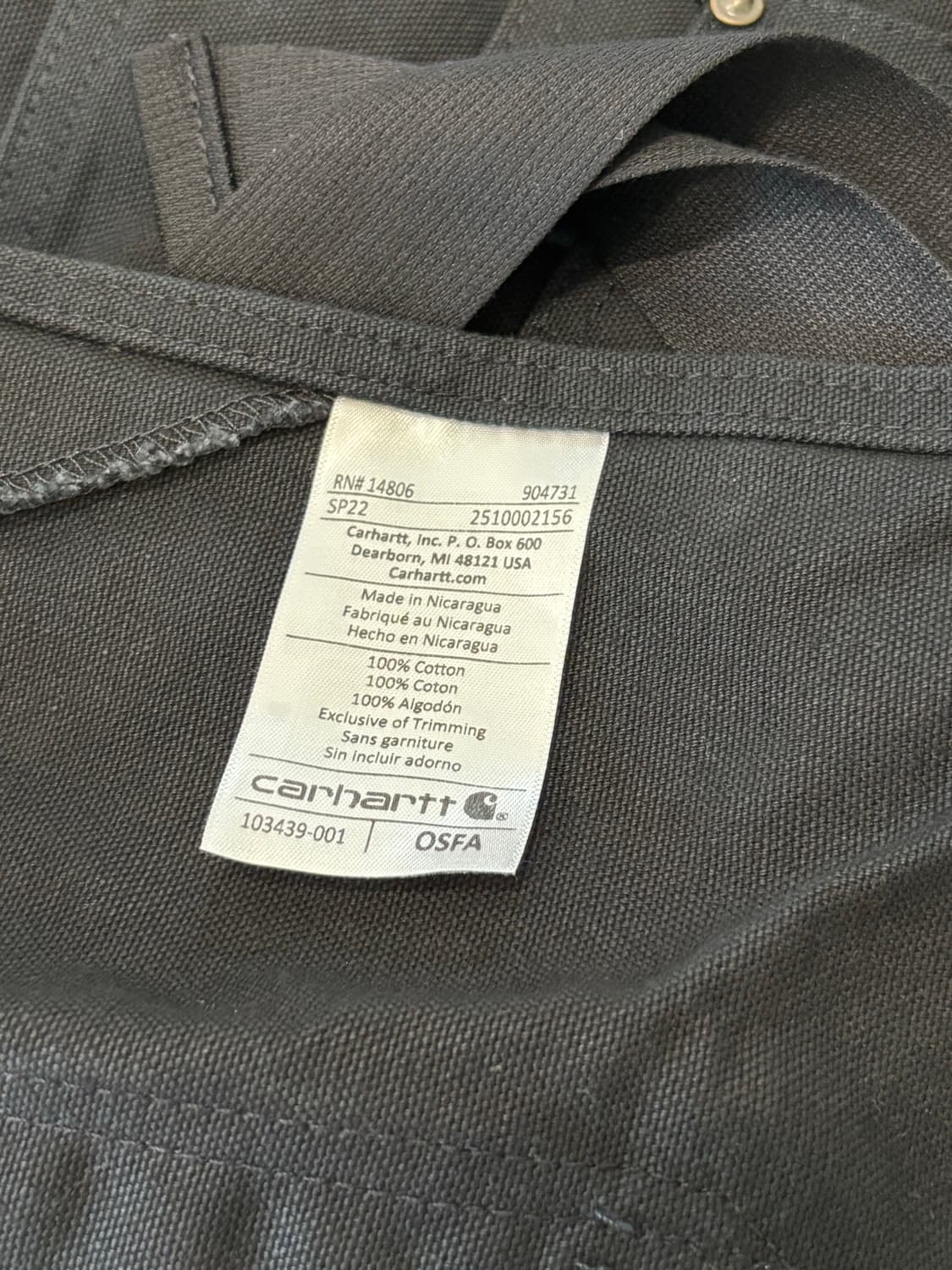 carhartt apron 상품이미지4