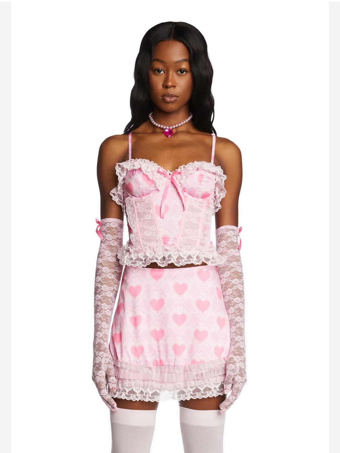 돌스킬 dollskill 슈가트릴즈 발렌타인 셋업 세트 상품이미지1