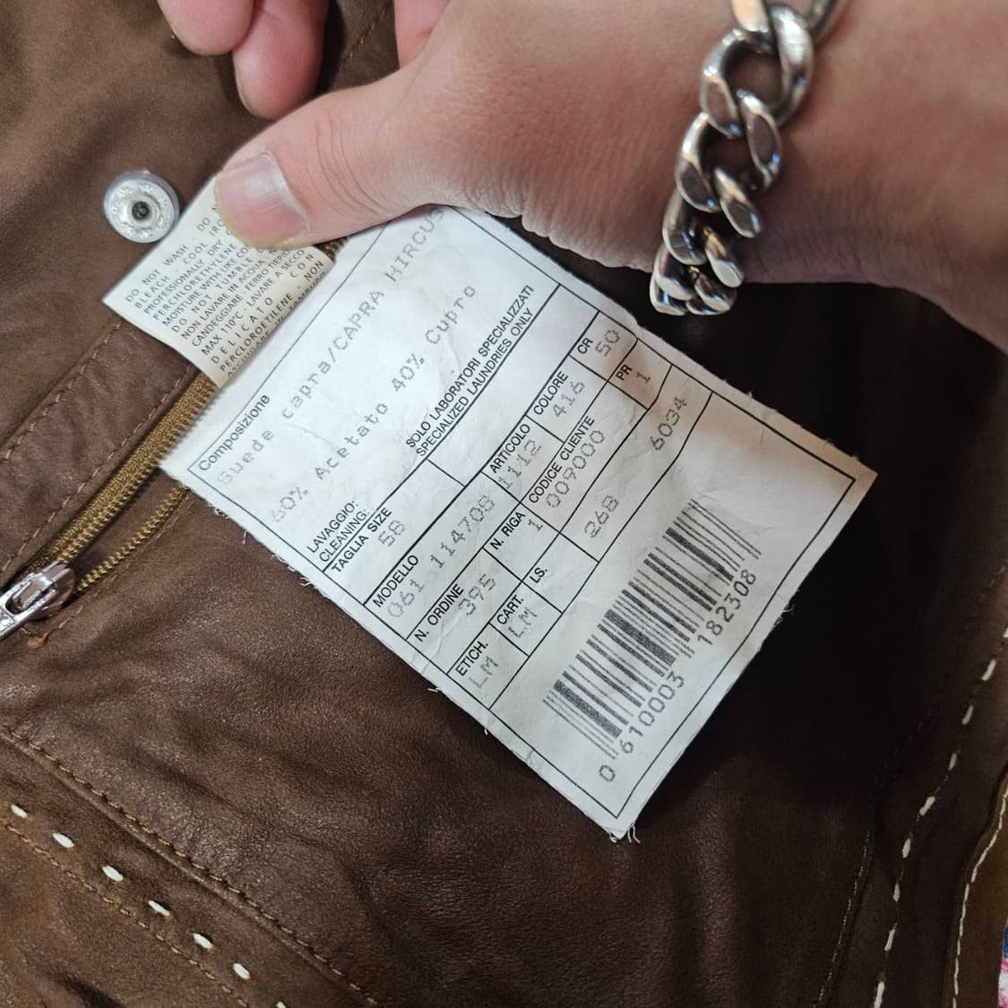 라마따(La-Matta)in Italy 염소가죽 스티치 웨스턴 셔츠자켓 상품이미지8