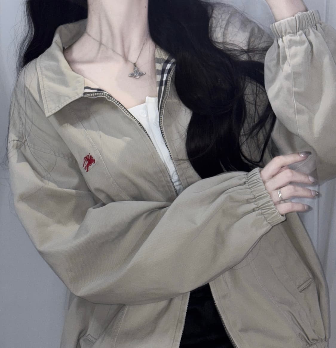 🐰버버리 체크 베이지 양면 자켓 점퍼 유일 매물🪽🤎 상품이미지2