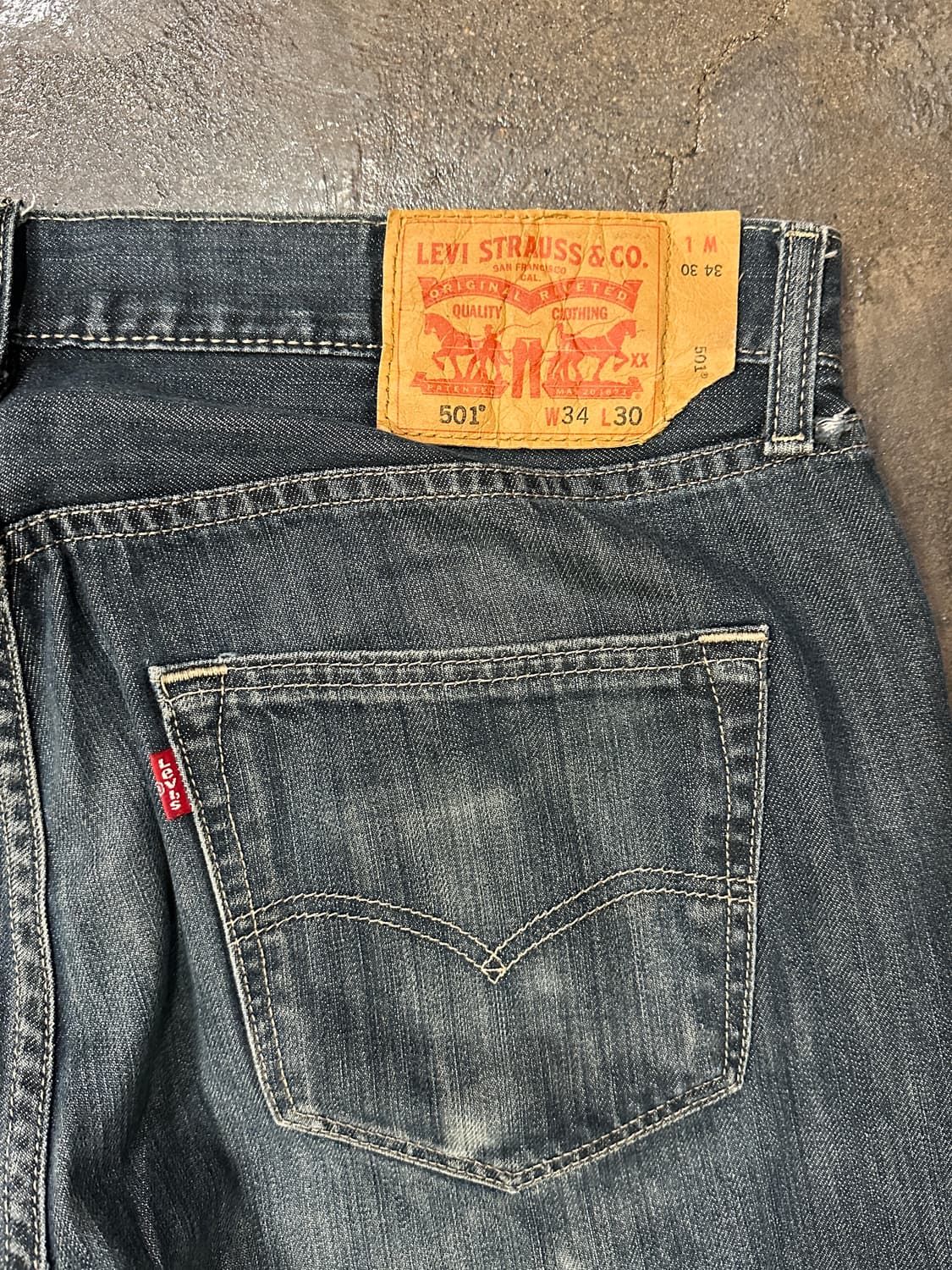 리바이스 501 데님팬츠 W34 L30 상품이미지3