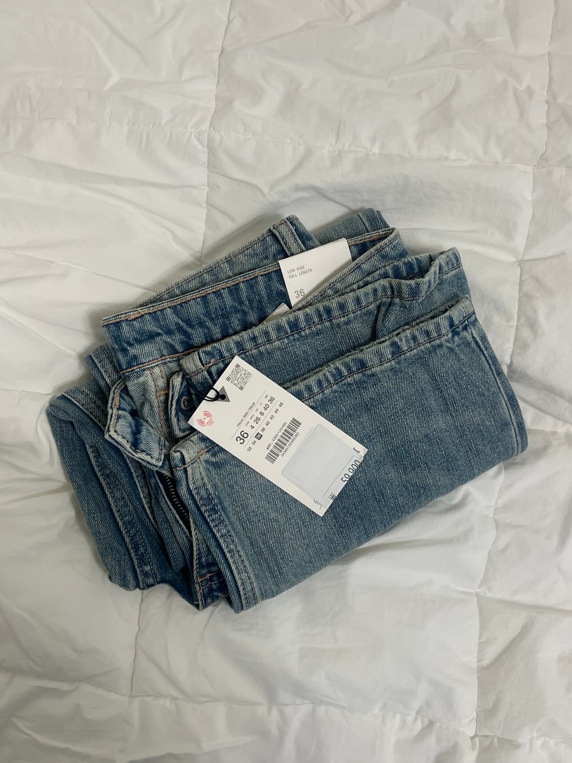 zara JEANS TRF WIDE LEG 로우라이즈 상품이미지2