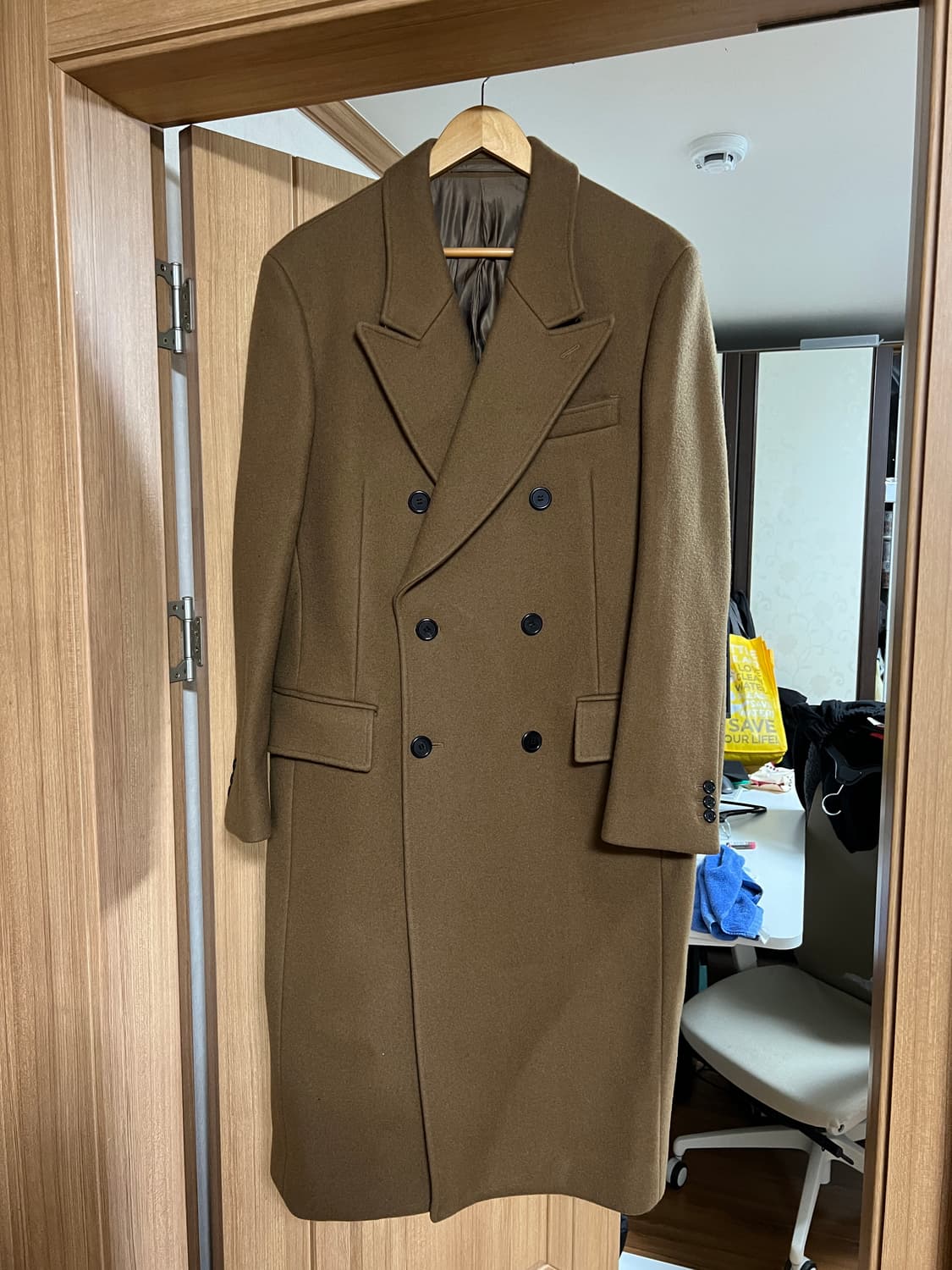 Mngu 17fw 더블코트 카멜 S 상품이미지2