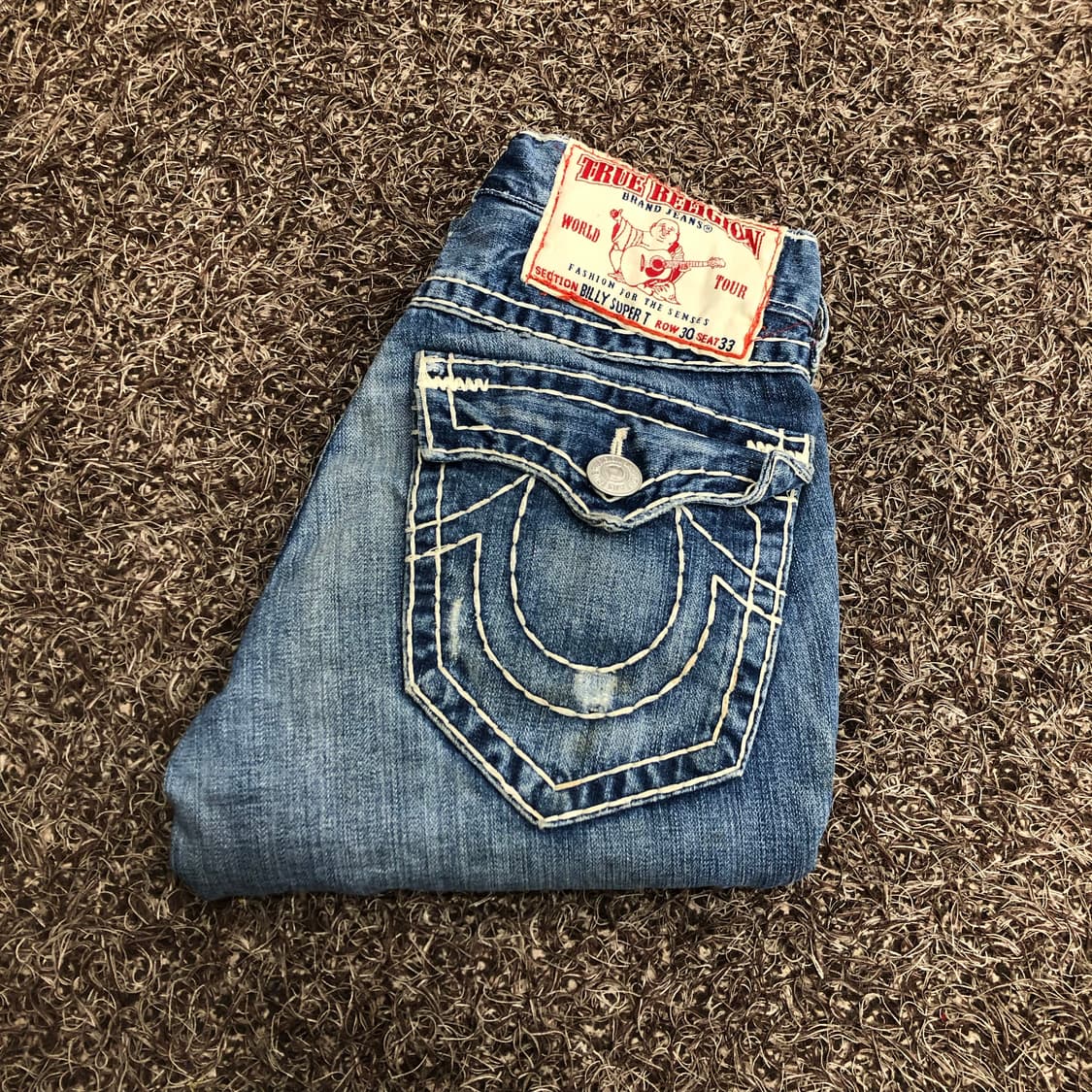 트루릴리전 빌리 슈퍼티 워싱 데님 팬츠 상품이미지1