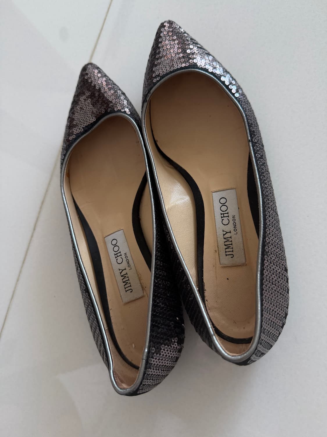 지미츄 jimmy choo 스팽글 플랫 38 상품이미지5