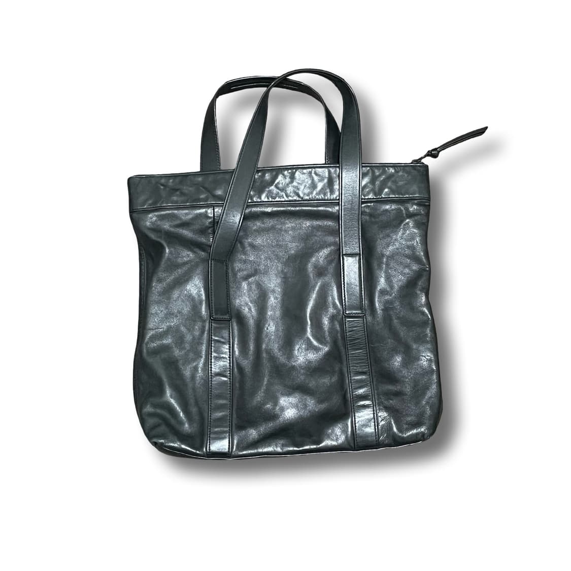 올세인츠 빈티지 블랙 리얼레더 가죽 토트백 상품이미지5
