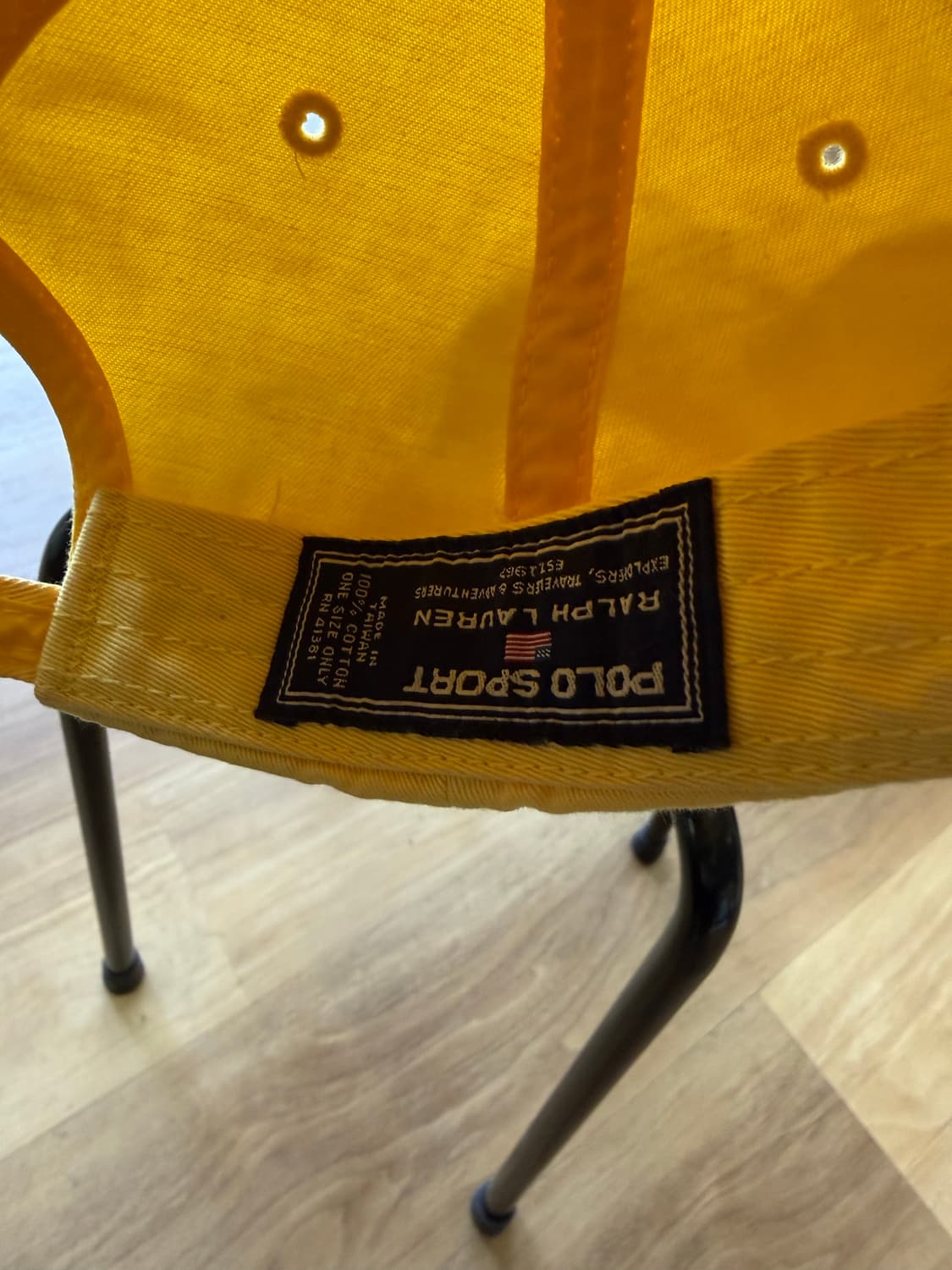 Polo Ralph Lauren 폴로 랄프로렌 빈티지 옐로우 로고 볼캡 상품이미지4