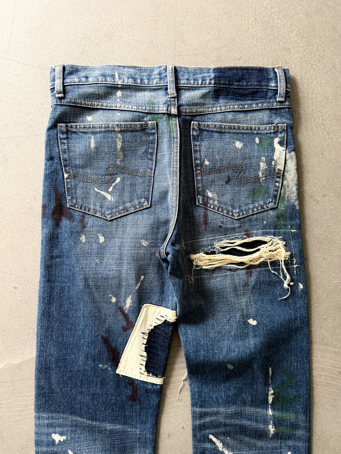 Bonds & Peace Patchwork Denim Pants 상품이미지5