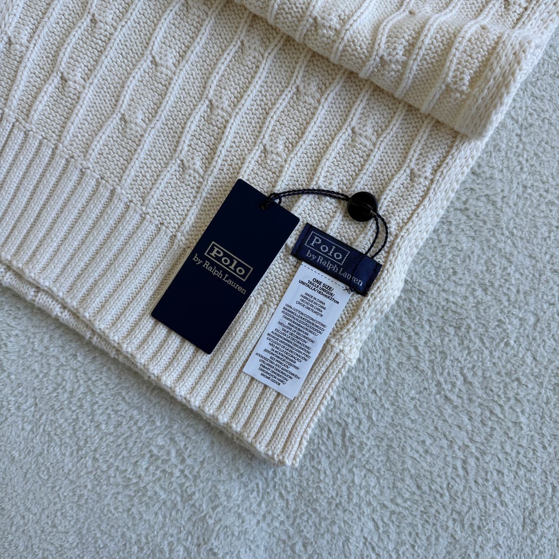 폴로랄프로렌 코튼 꽈배기 목도리 3가지 색상 상품이미지8