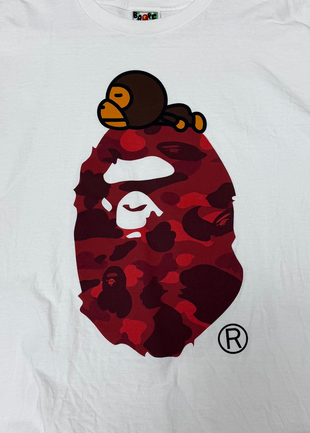 Bape 베이프 레드 카모 반팔 상품이미지1